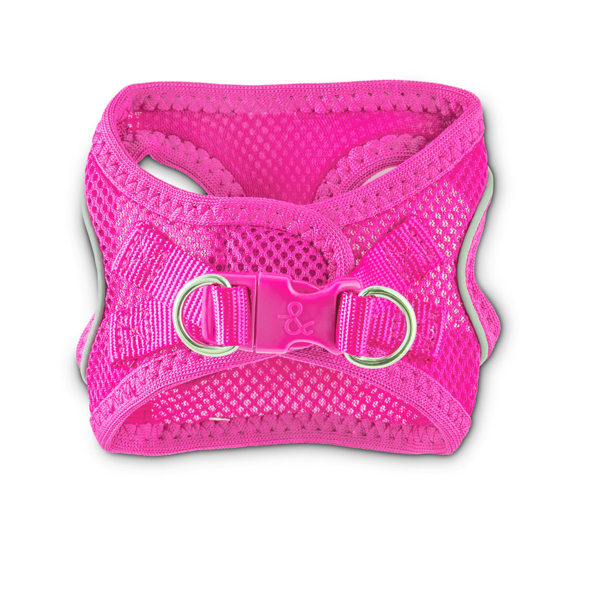 Pink mesh 2025 dog harness