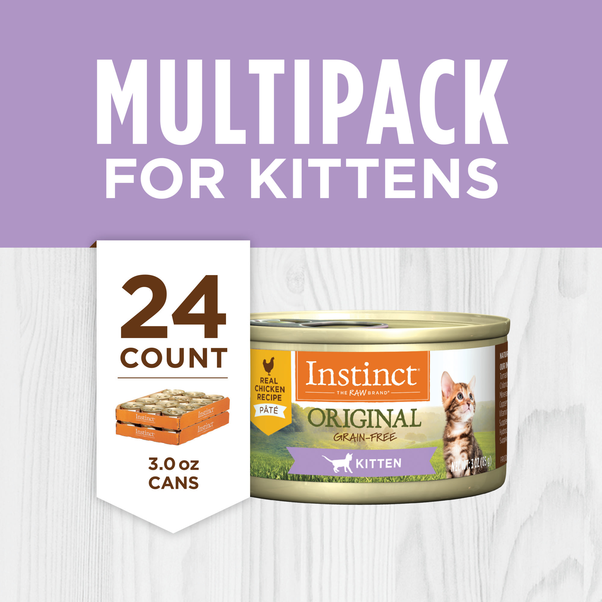 Instinct Original Kitten Grain Free Real Chicken Recipe Natural