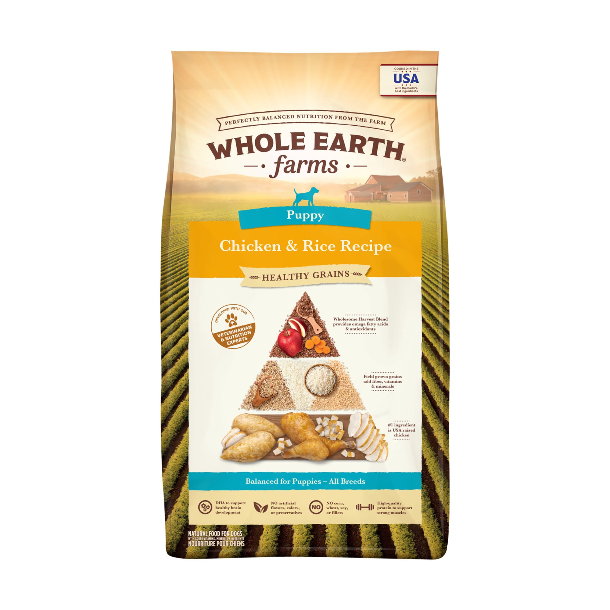Whole Earth Farms Dry Puppy Food, 25 