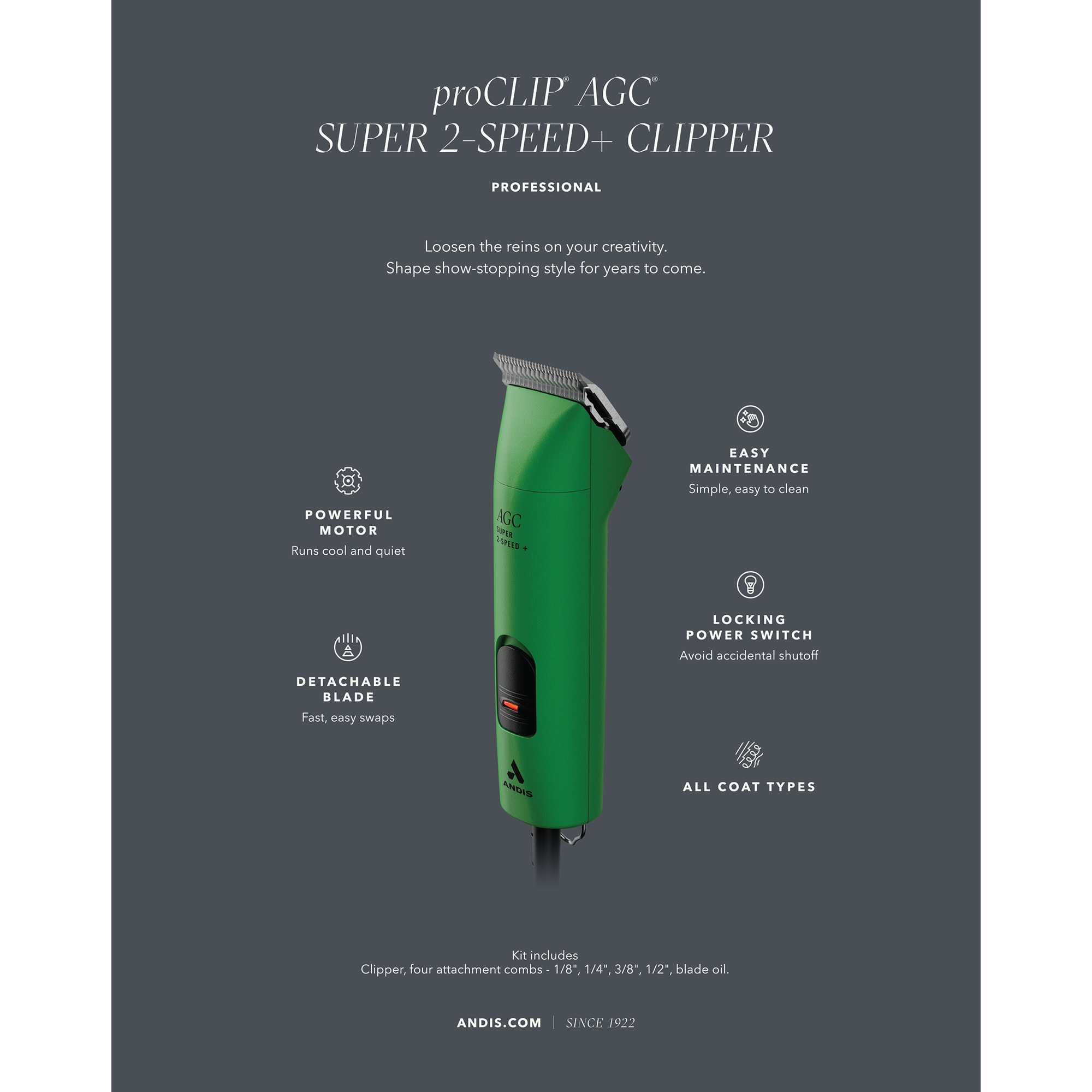 andis proclip speed detachable blade clipper