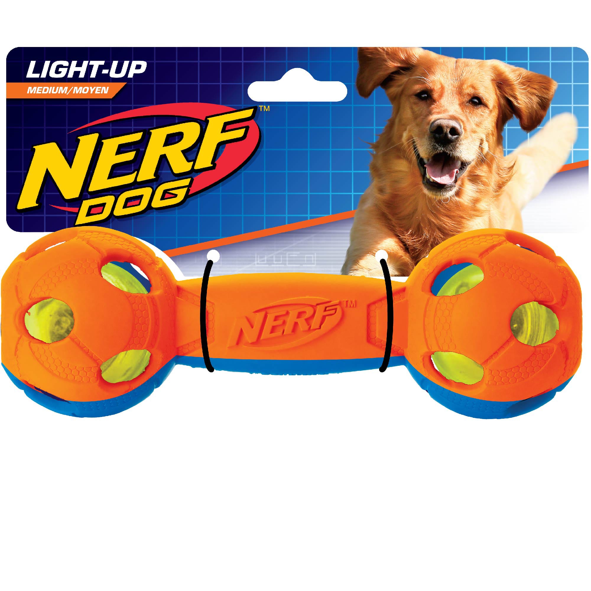 nerf dog led ball