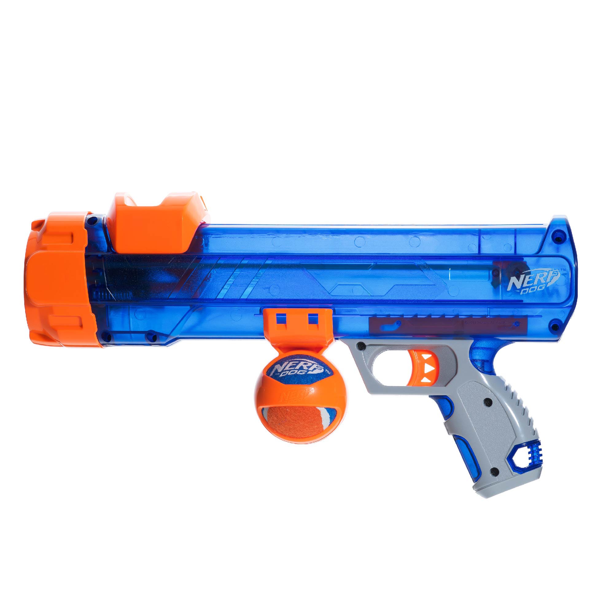 Nerf Dog Translucent Tennis Ball Blaster with 3 Balls New