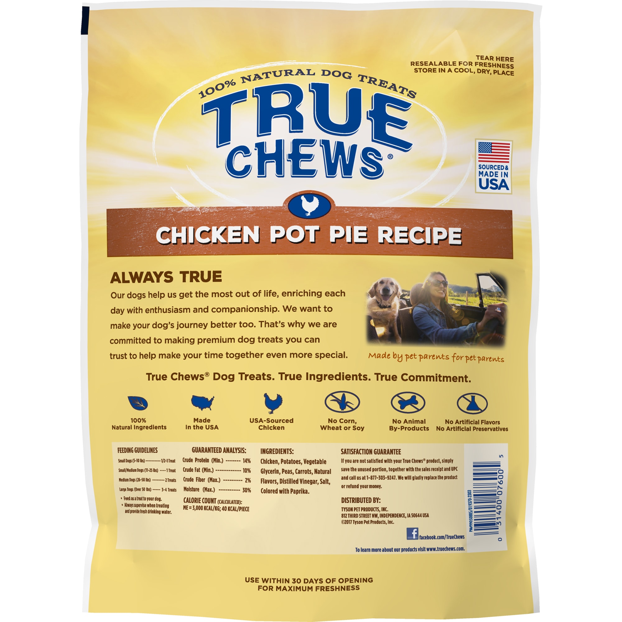 True Chews Chicken Pot Pie Recipe Natural Dog Treats 12 Oz Petco