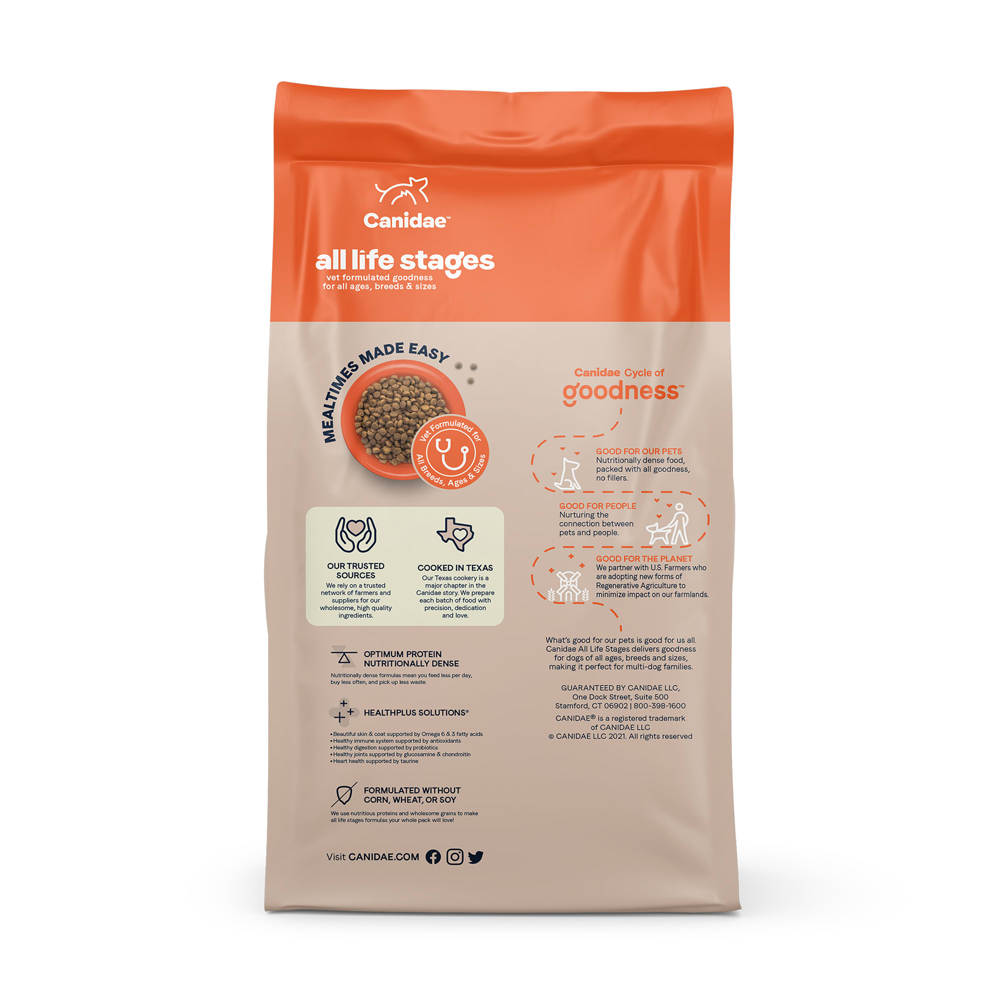 Canidae life clearance stages cat food