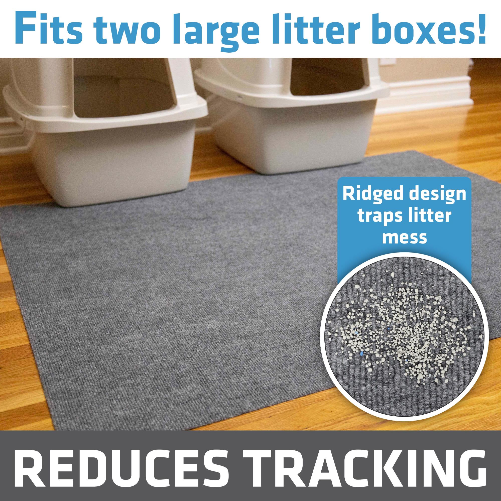 Drymate Cat Litter Mat, Tan Paw, 28 x 36