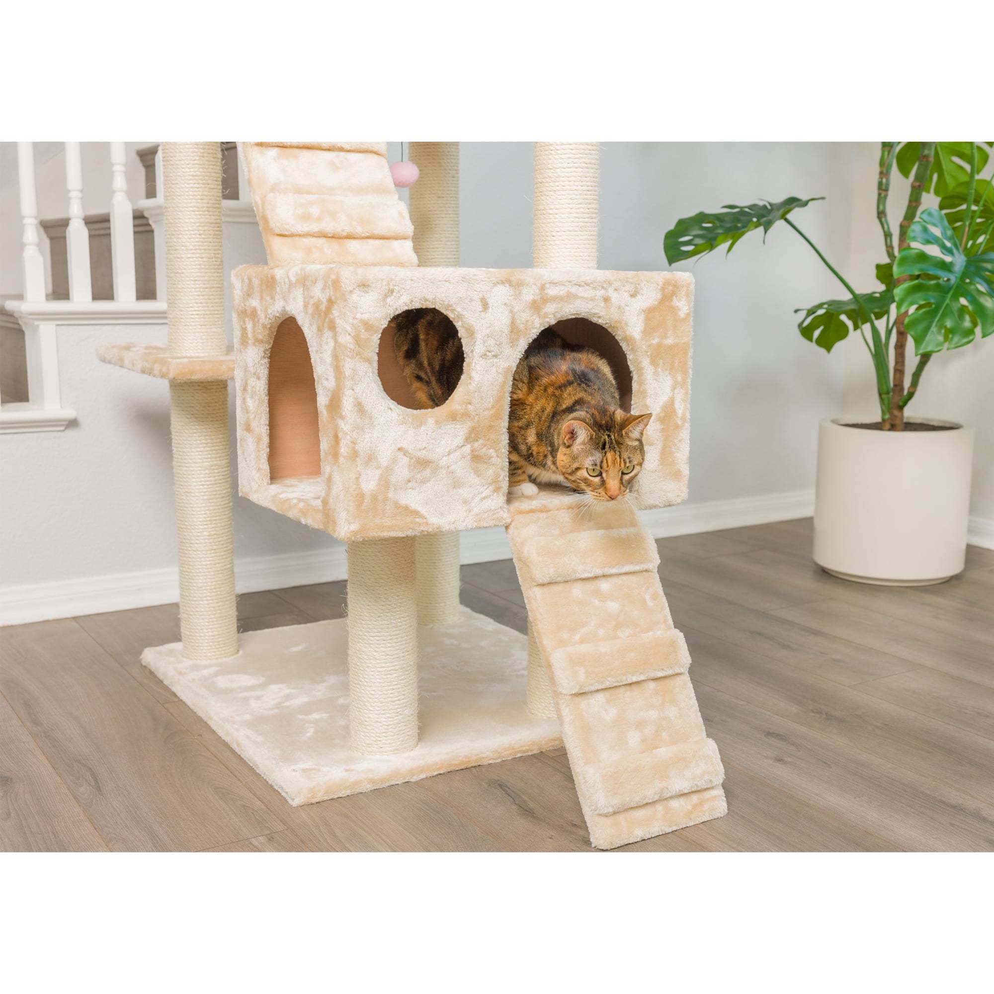 Armarkat Classic Real Wood Cat Tree A7401 Beige 74