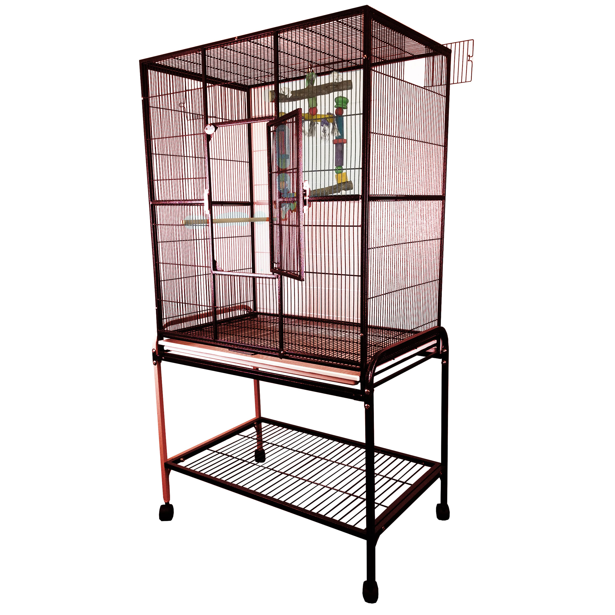 A&E Burgundy Large Flight Cage, 32"X21" Petco