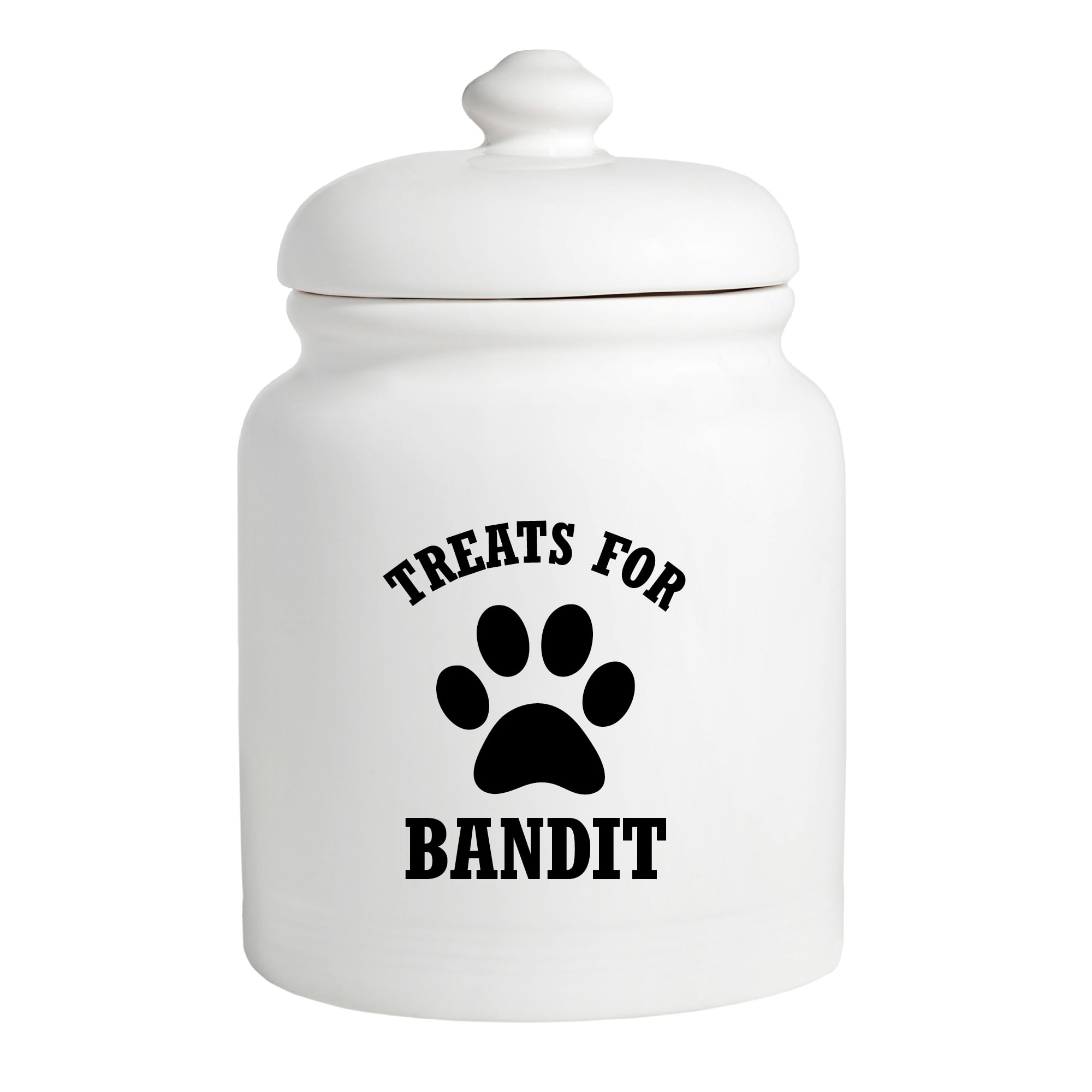 Custom Eiffel Tower Dog Treat Jar (Personalized)