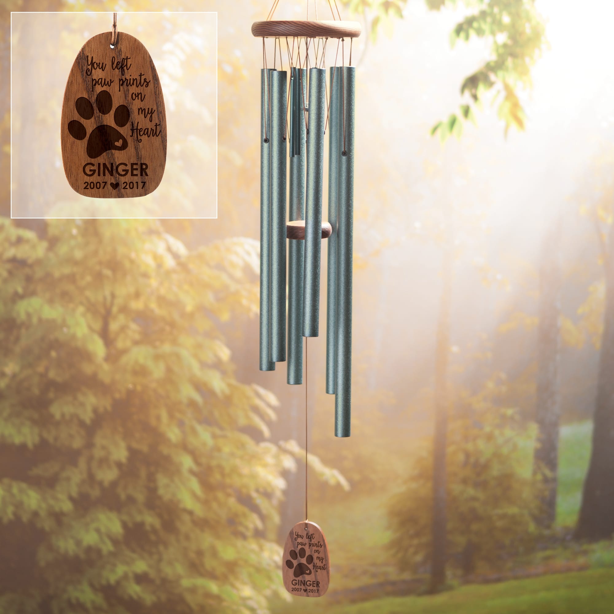 Personalized Pet Memorial Wind Chime 