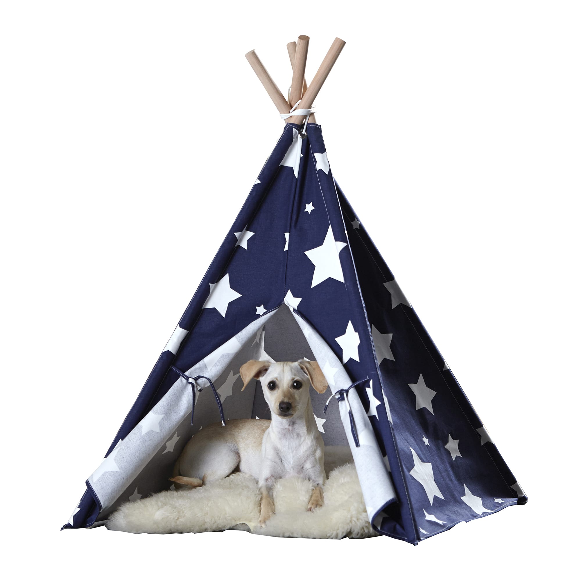 Zoovilla Pet Teepee Blue with White Stars 39.96