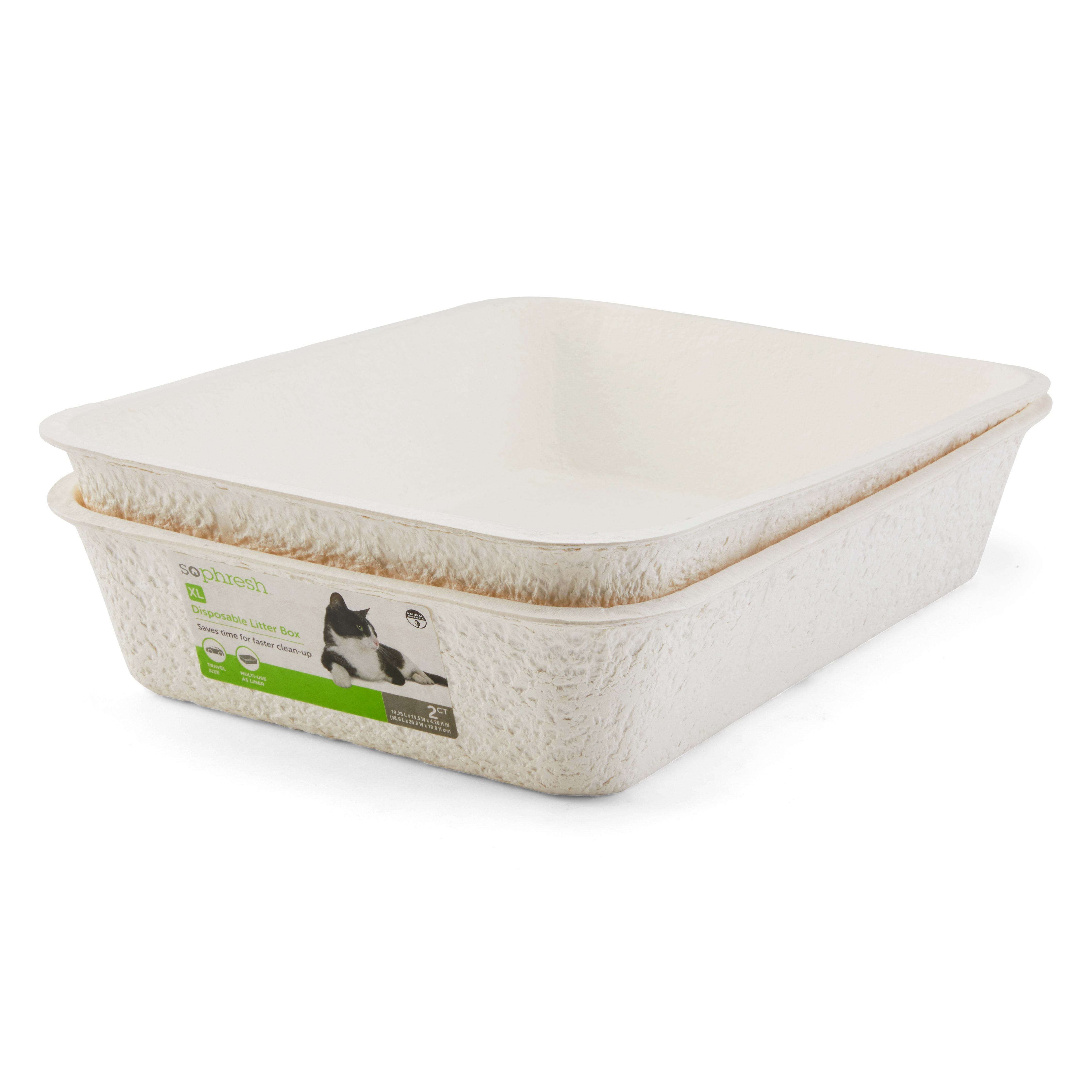 Disposable kitty litter trays best sale