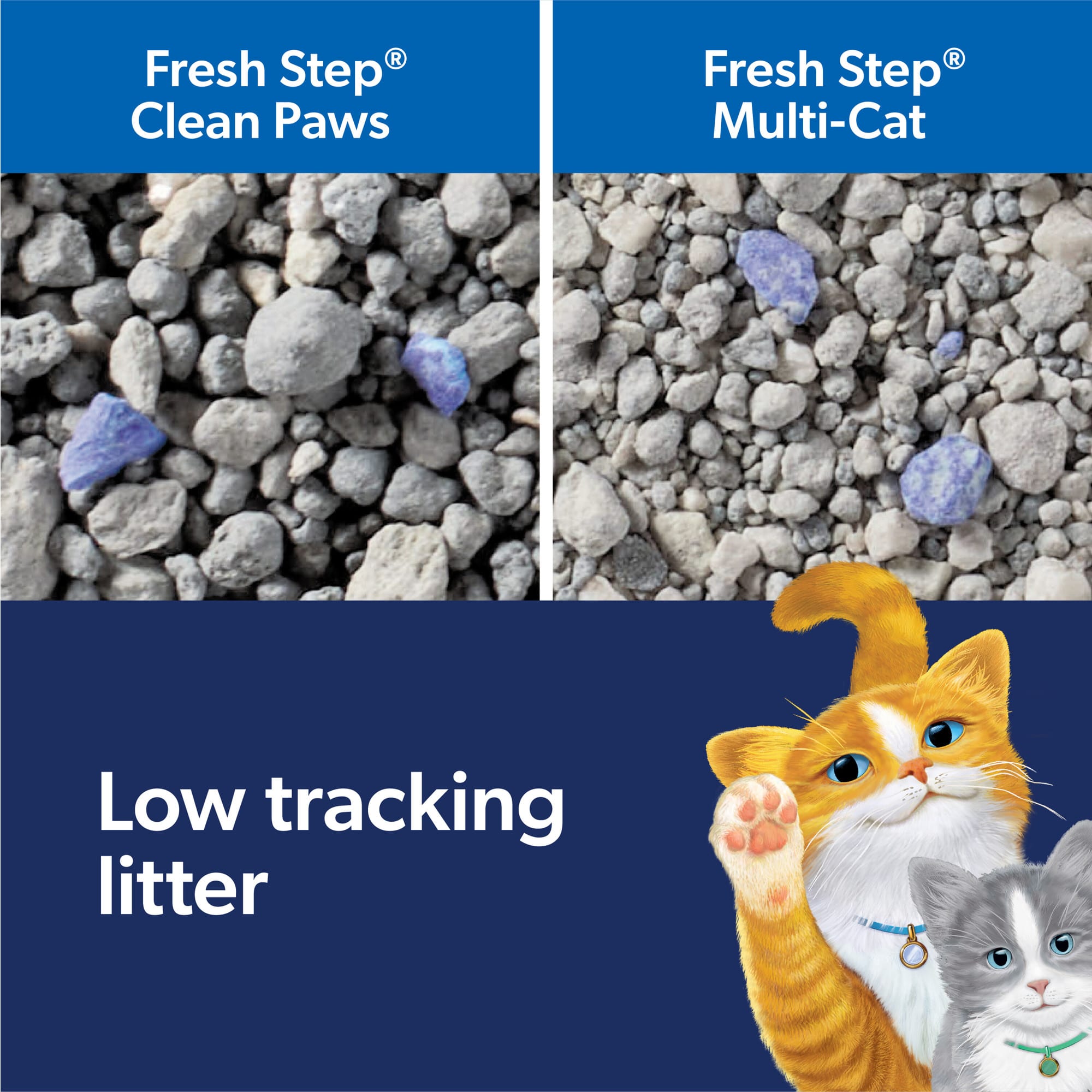 Fresh Step Clumping Cat Litter, Advanced, Clean Paws Multi-Cat, Extra –  Fuzzy Fam Pets