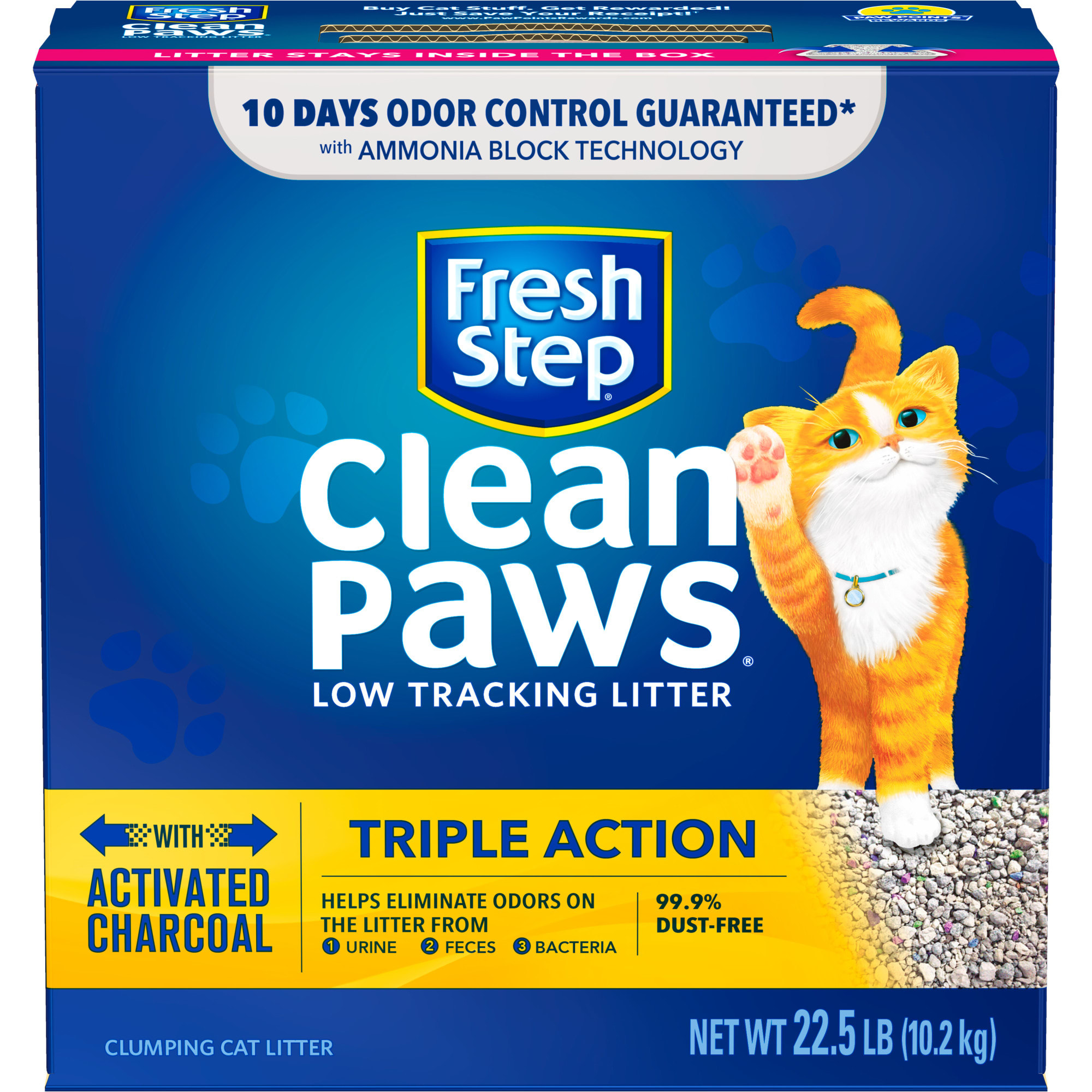 Fresh Step Clean Paws Triple Action Scented Clumping Cat Litter