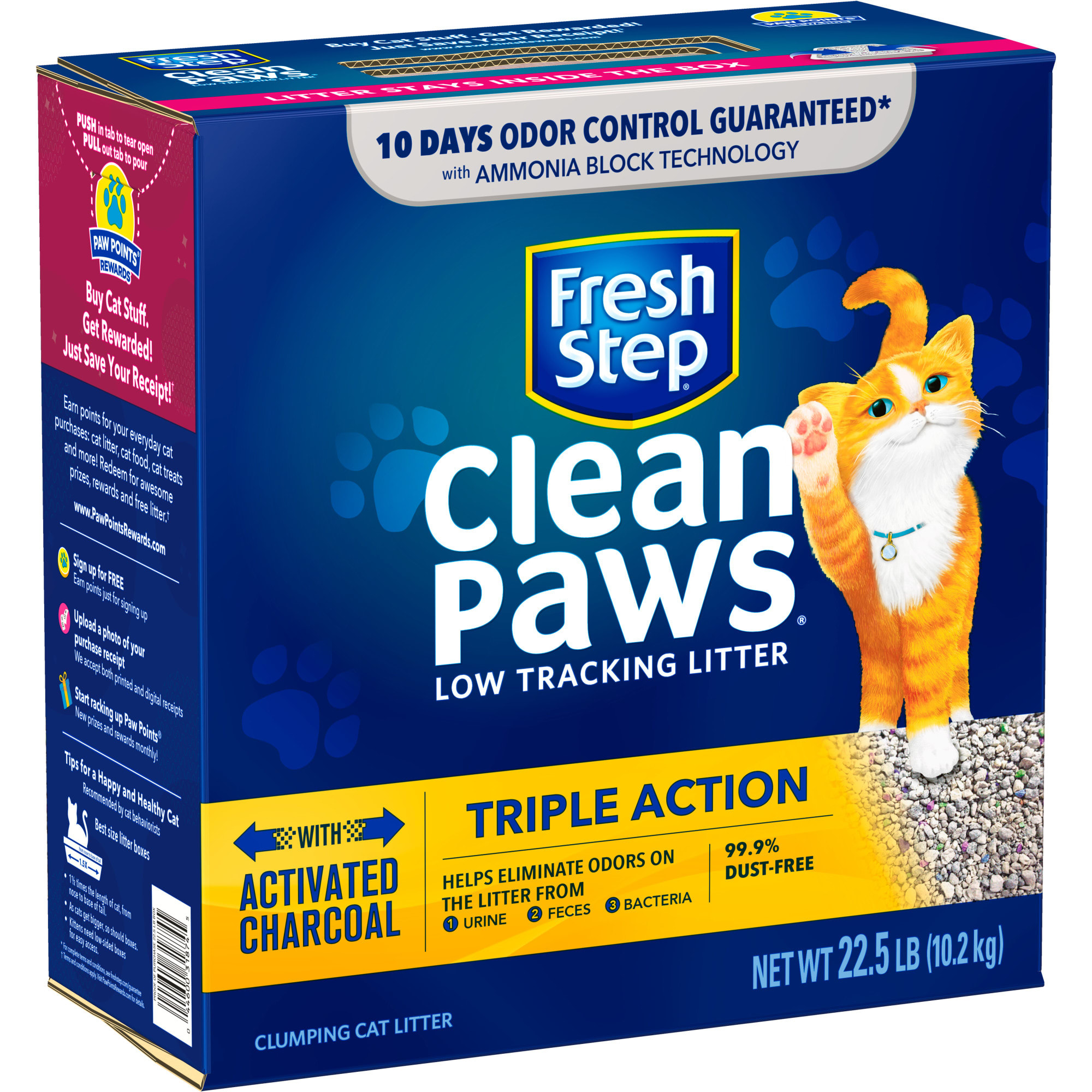 Fresh Step - Fresh Step Clean Paws Calm Scent Clumping Cat Litter 22.5  Liters (22.50 pounds)