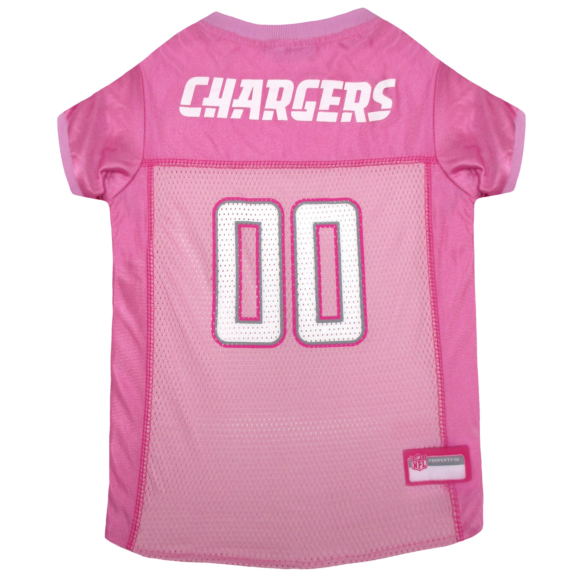 pink chargers jersey