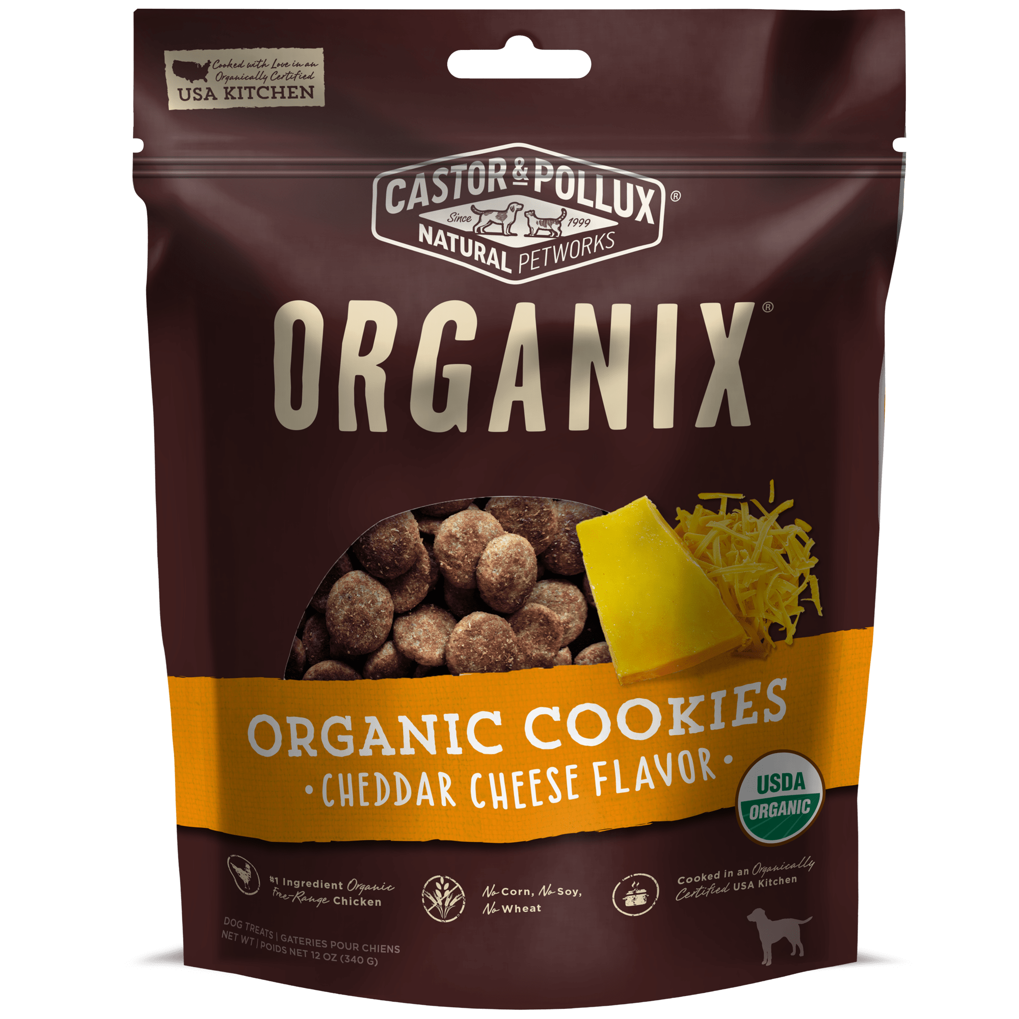 UPC 780872069014 product image for Castor & Pollux Cheddar Cheese Flavor Cookies Dog Treats, 16 oz. bag | upcitemdb.com