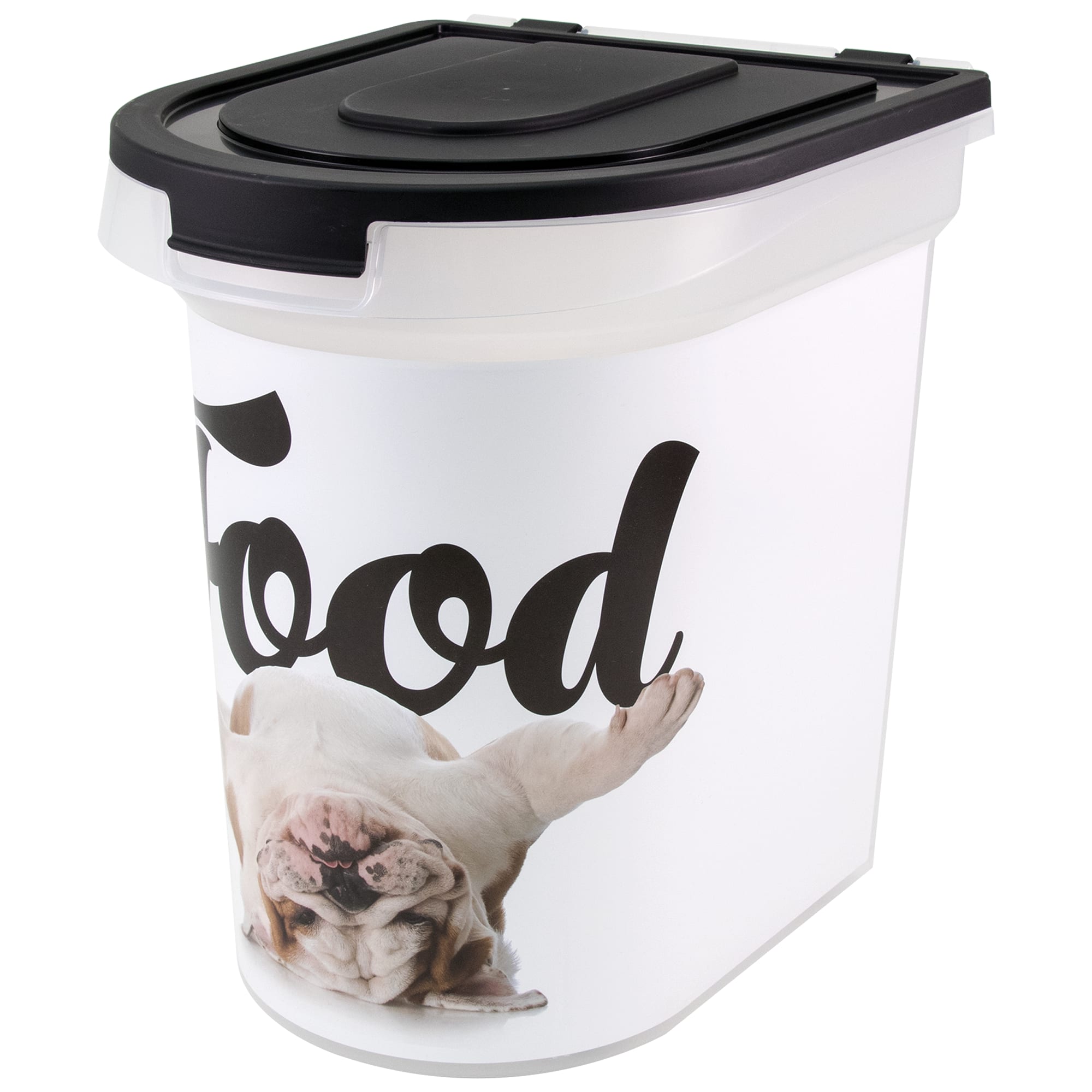 Paw Prints Food Bin Bulldog 26 Lbs Capacity Large Petco