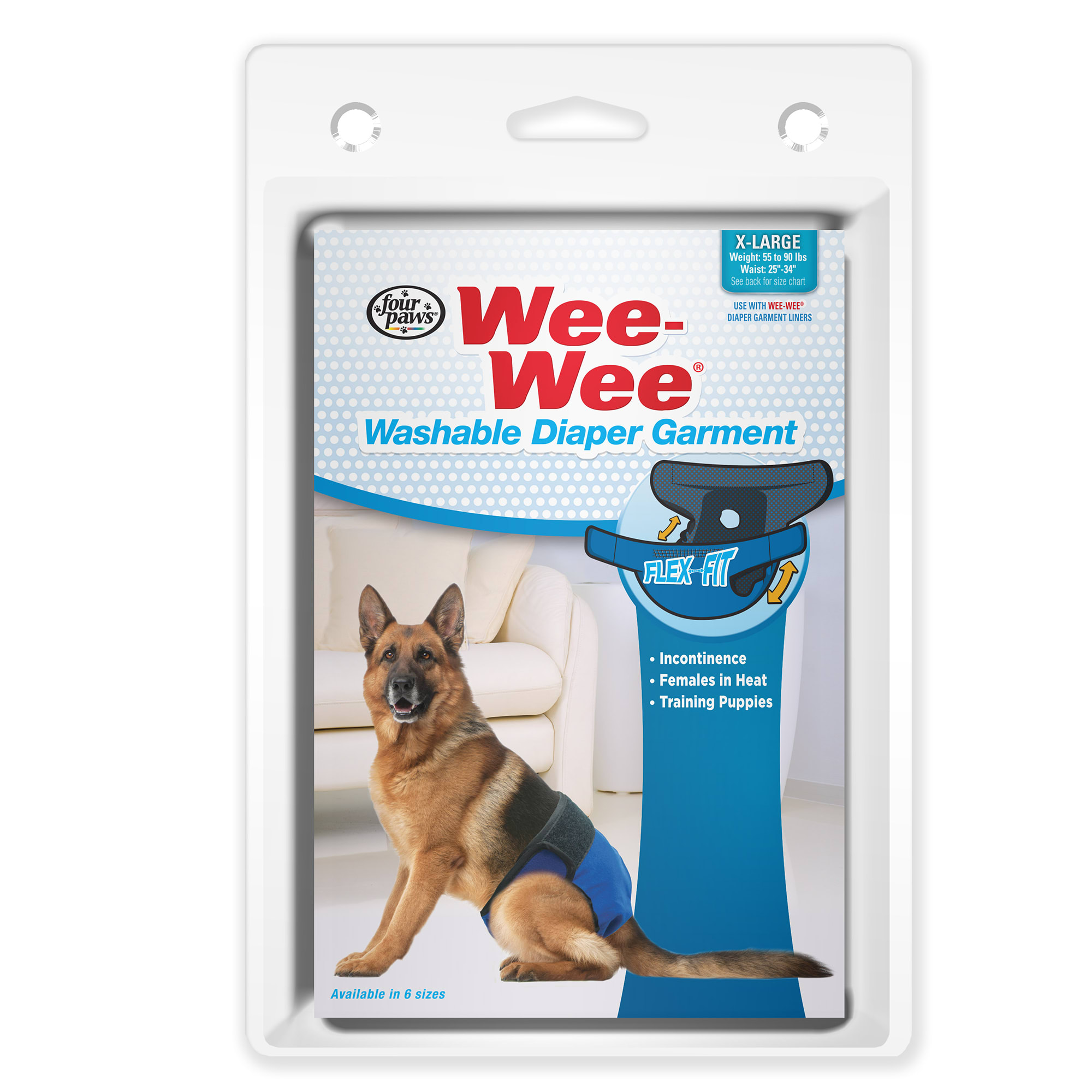 WeeWee Pads Washable Diaper Garment, XLarge Petco
