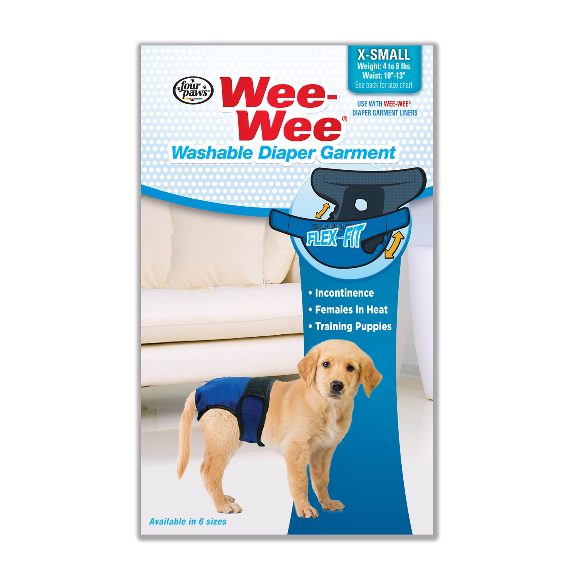 Wee Wee Pads Washable Diaper Garment X Small Petco