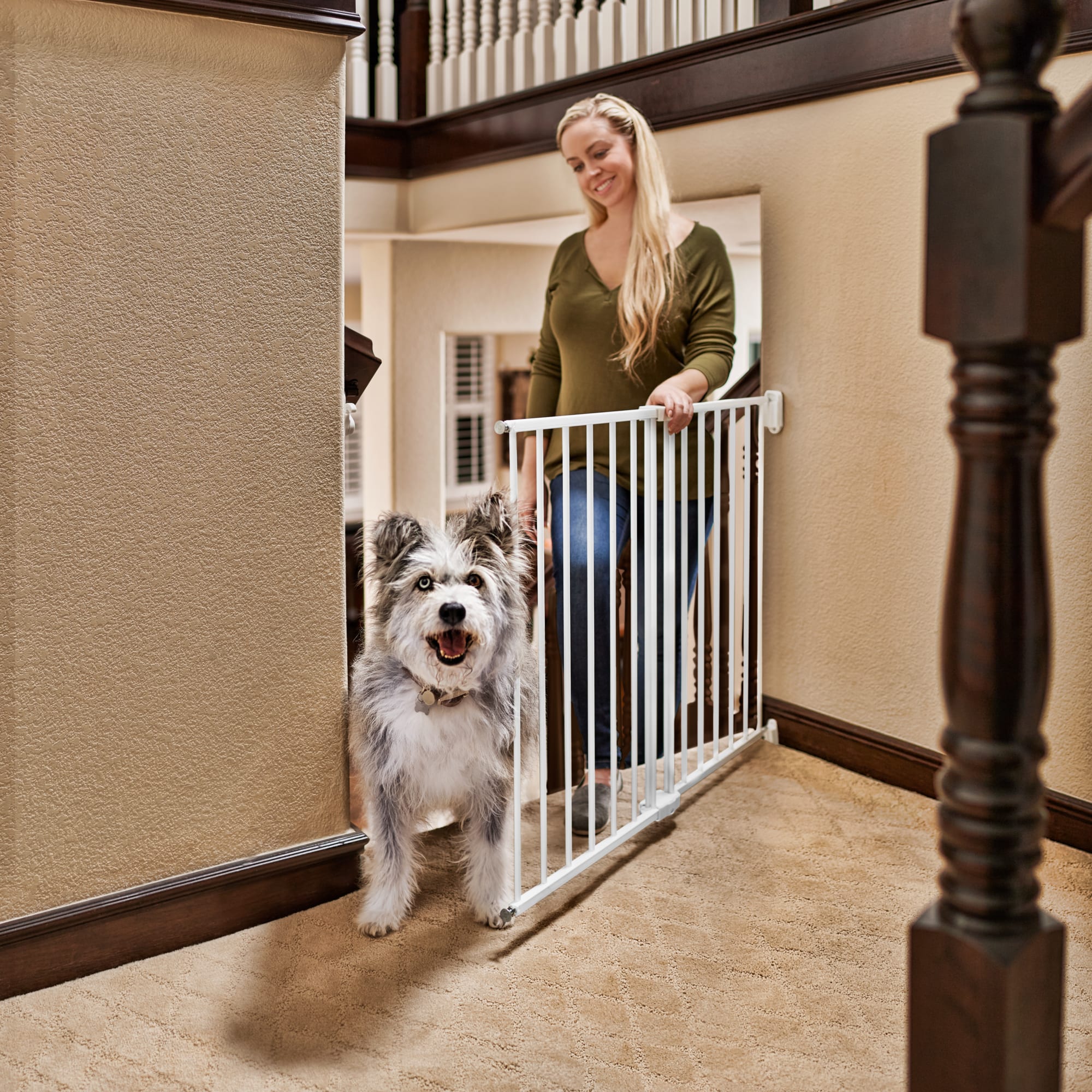 Me Stairway Walk-Thru Pet Gate, 24 