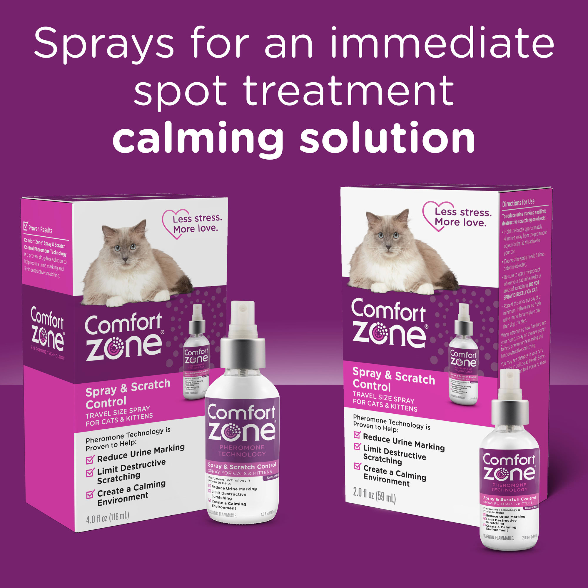 Comfort zone shop cat spray