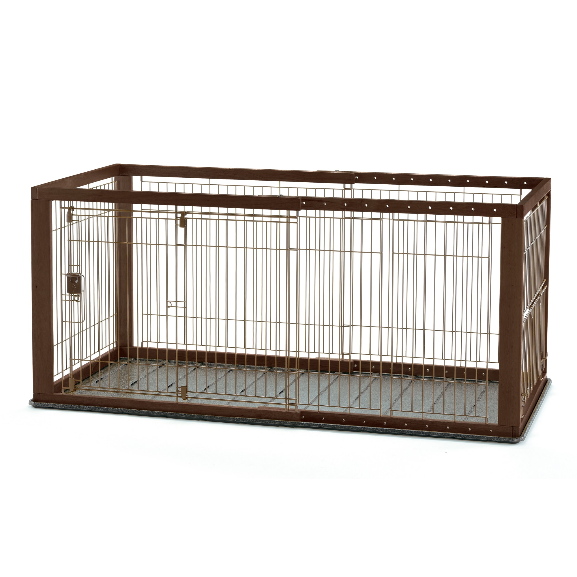 Richell Expandable Pet Crate for Large Breeds & Growth
