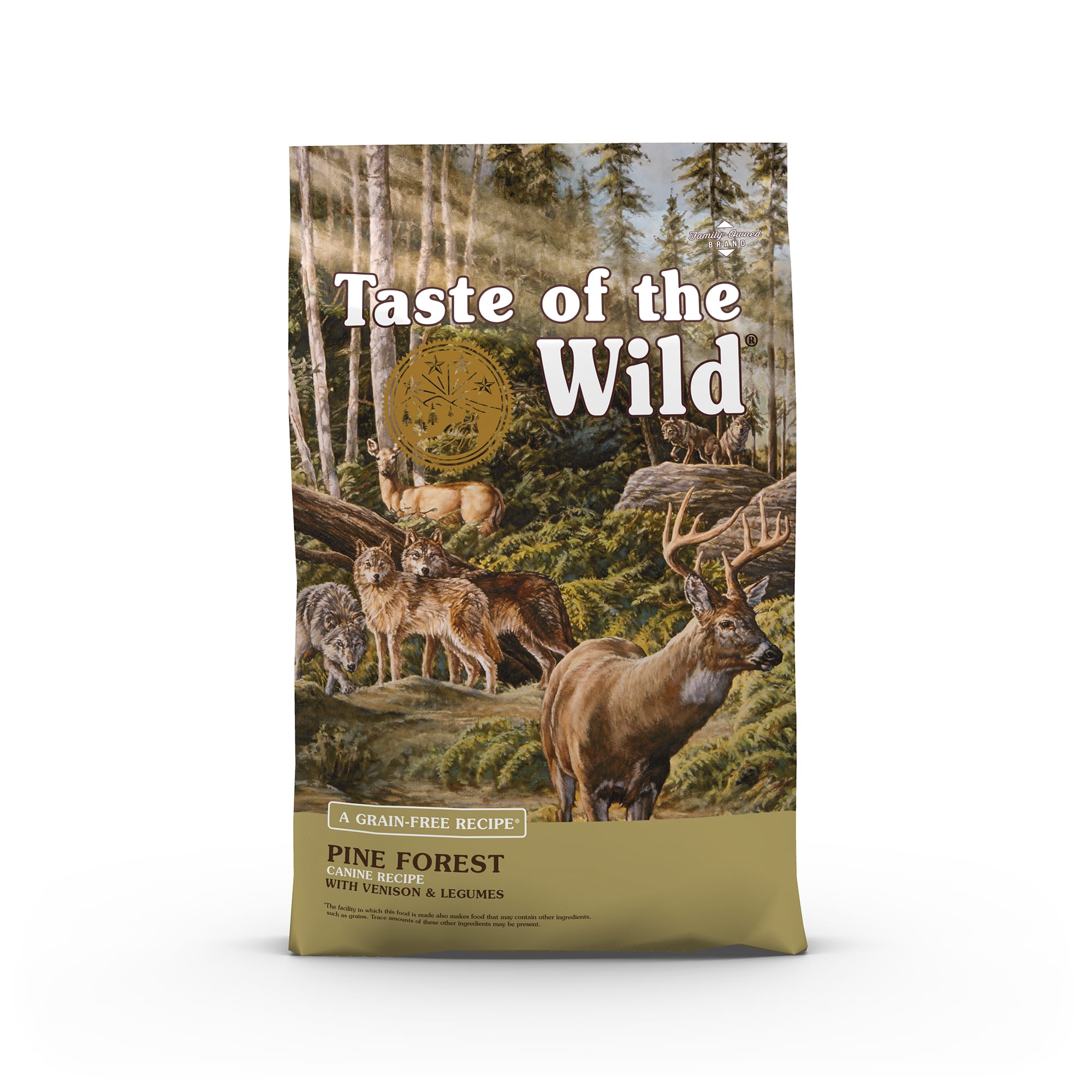 Taste of the Wild Pine Forest Grain Free Roasted Venison Dry Dog Food 28 lbs