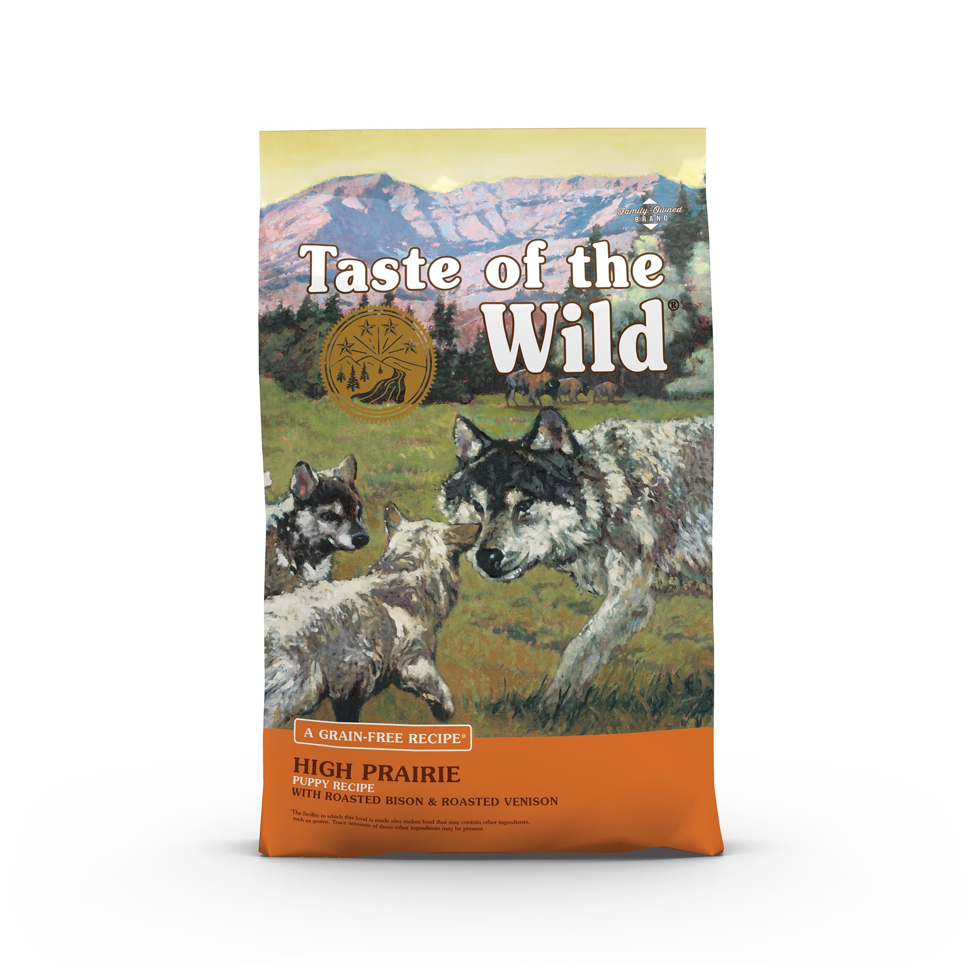 Taste of the Wild High Prairie Grain Free Roasted Bison Venison Dry Puppy Food 28 lbs