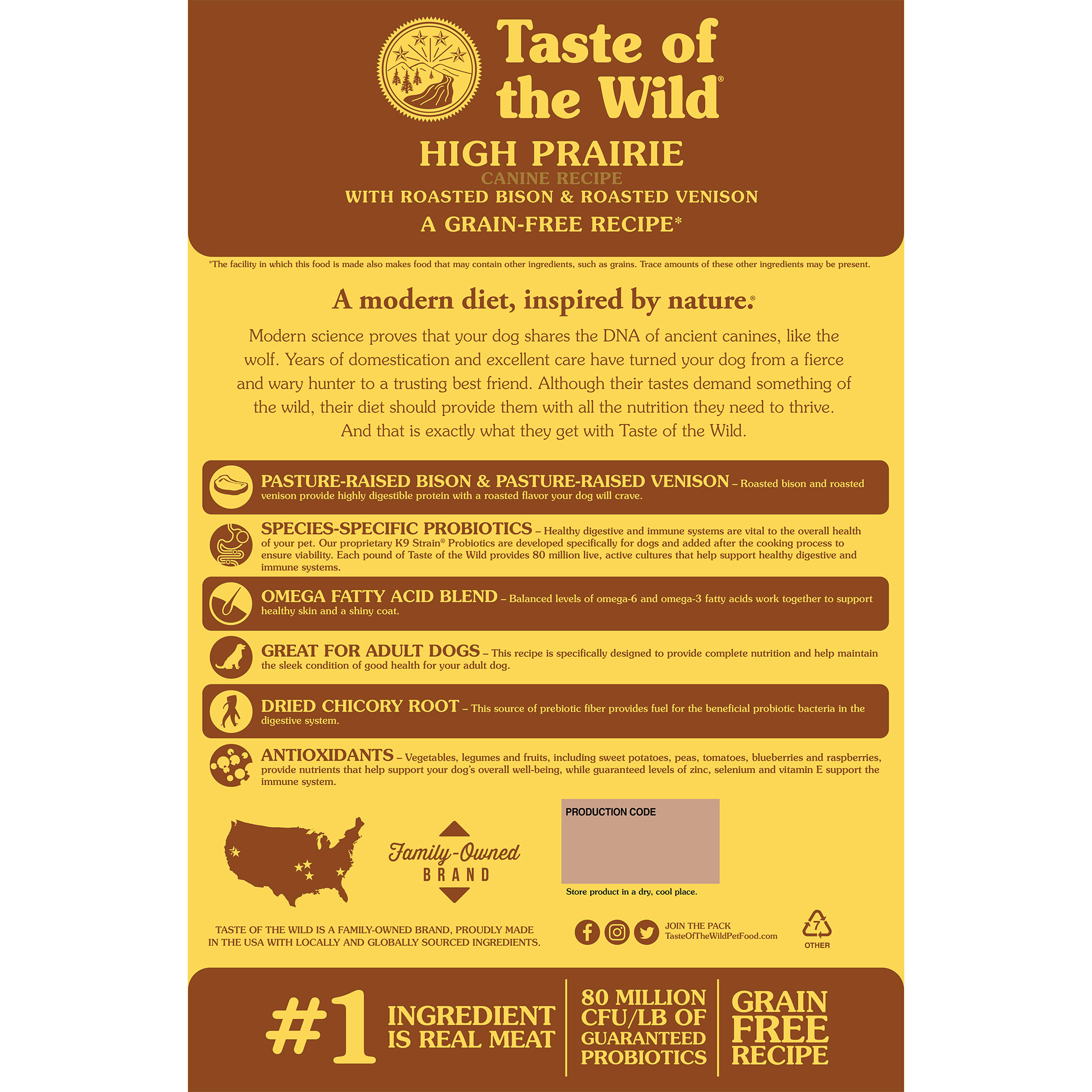 Taste of the Wild High Prairie Grain Free Roasted Bison Venison