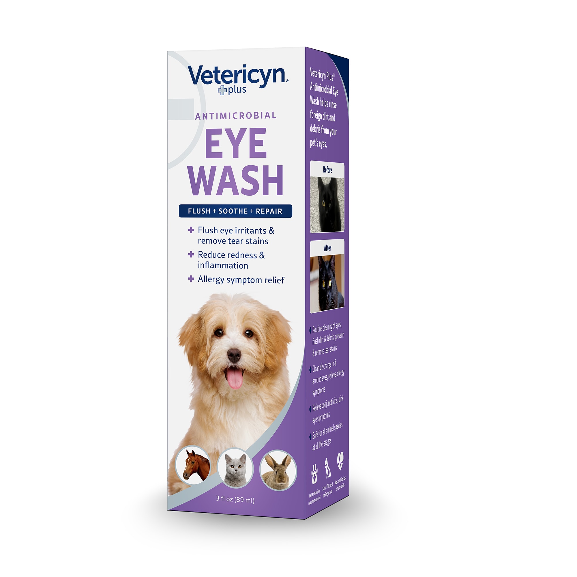 Salt water eye shop wash for dogs