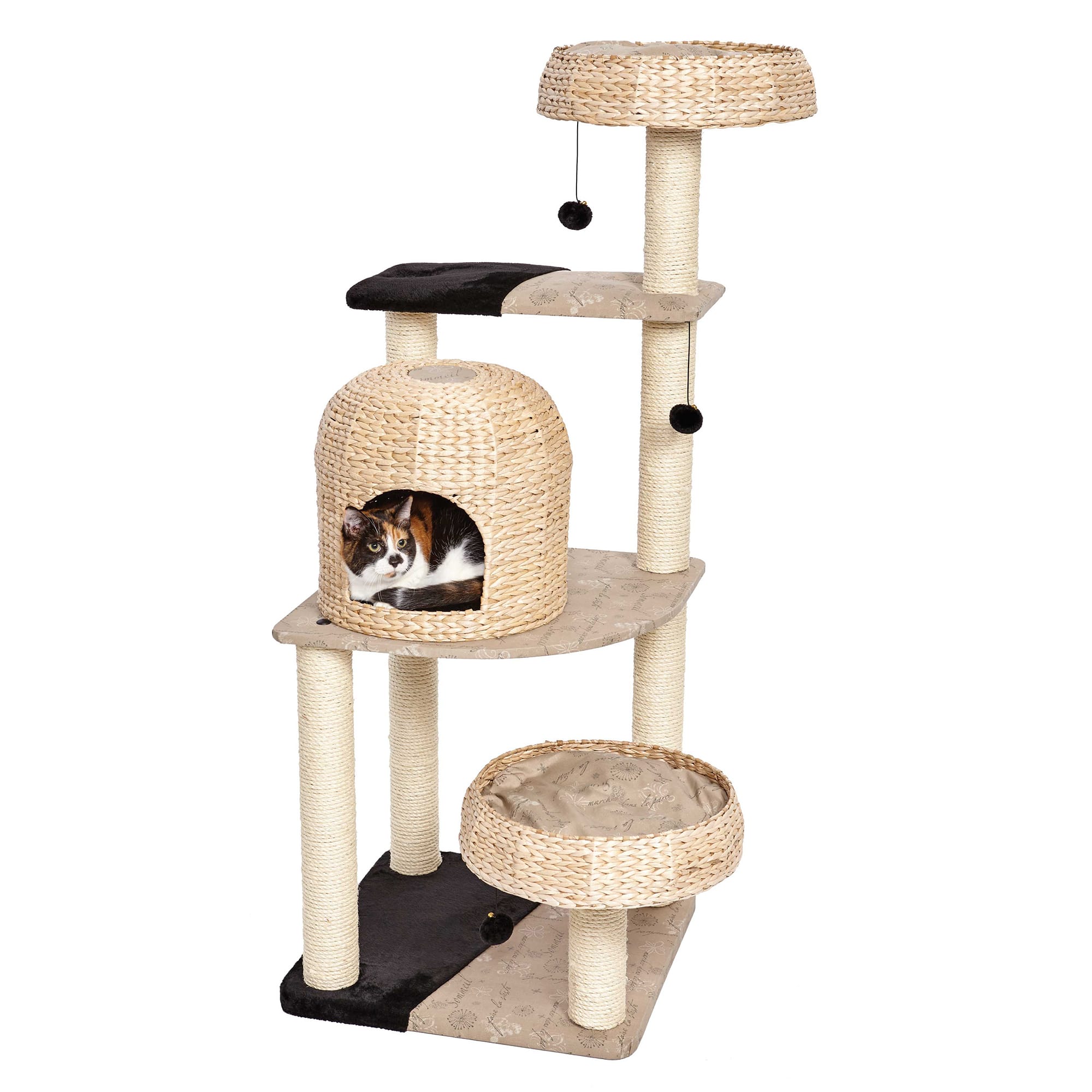 Wicker cat tree sale