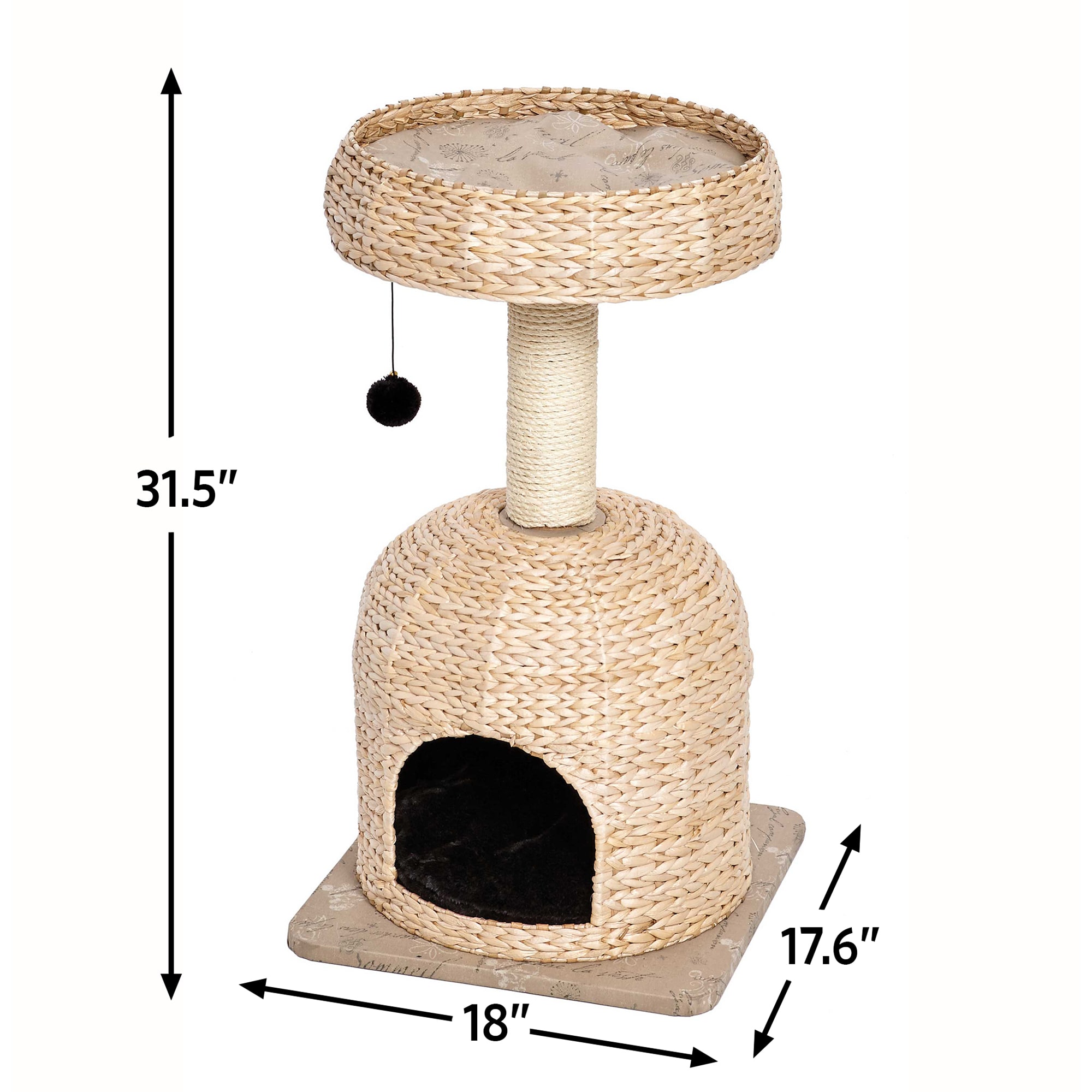 Wicker shop cat tower