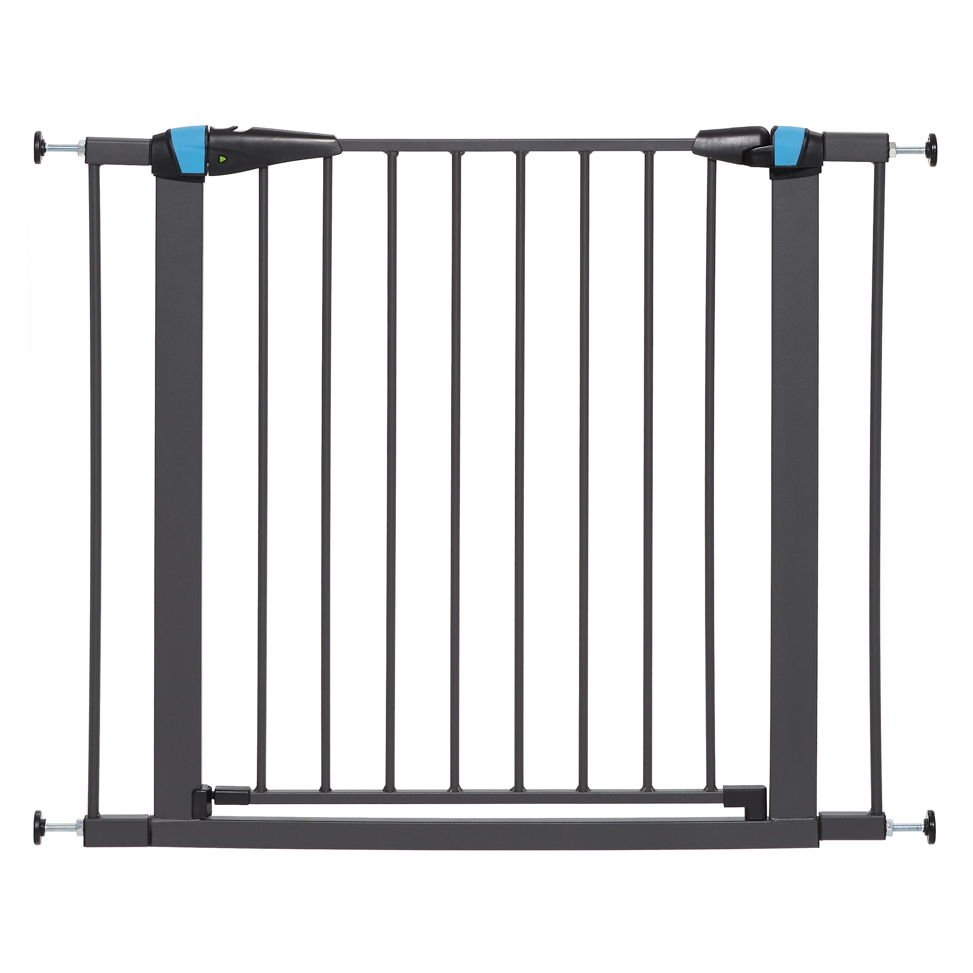 Midwest WalkThru Steel Pet Gate with Safety Glow Framed for Dogs in White, 29"H Petco