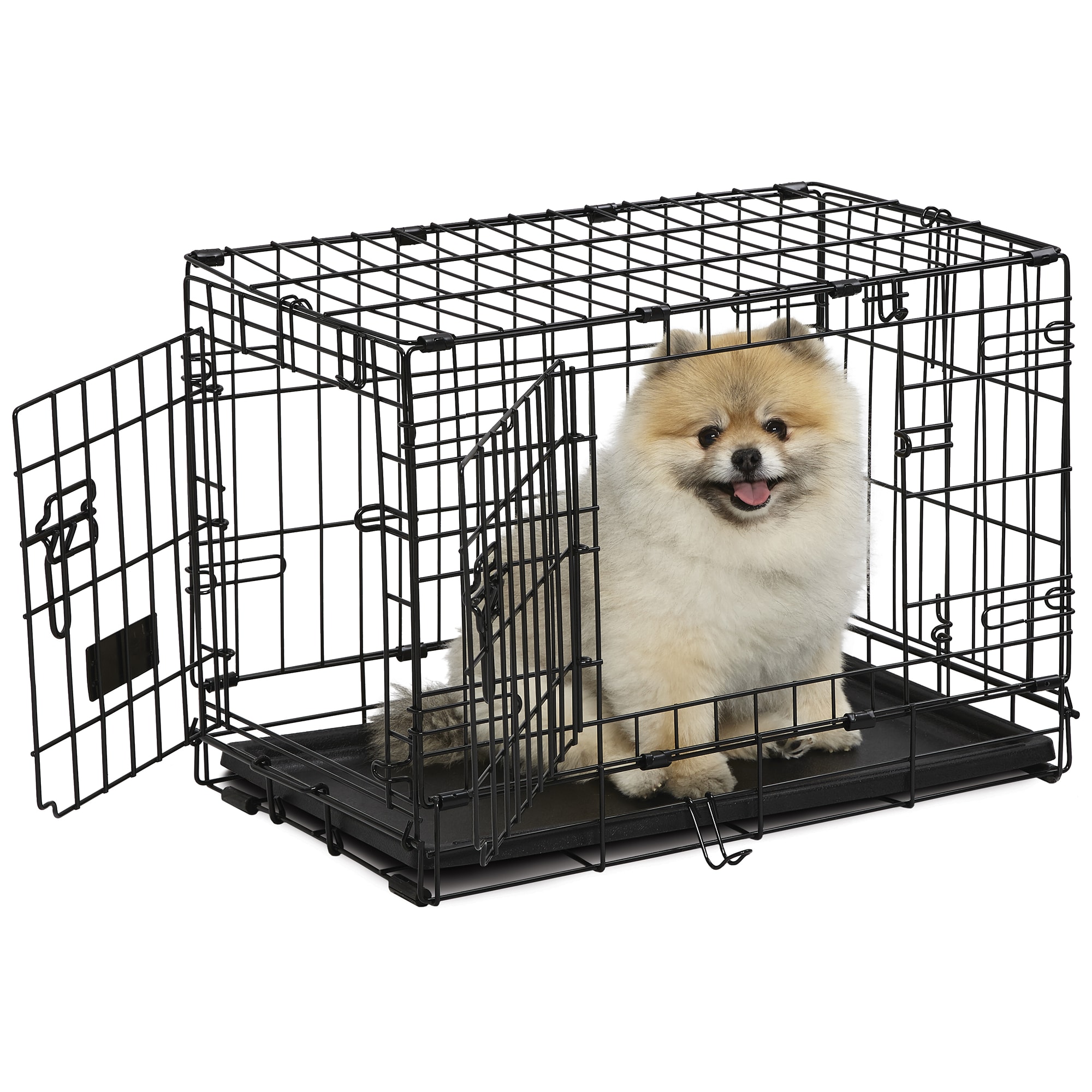 Midwest Contour Double Door Folding Dog Crate, 23.03" L X 14.17" W X 16