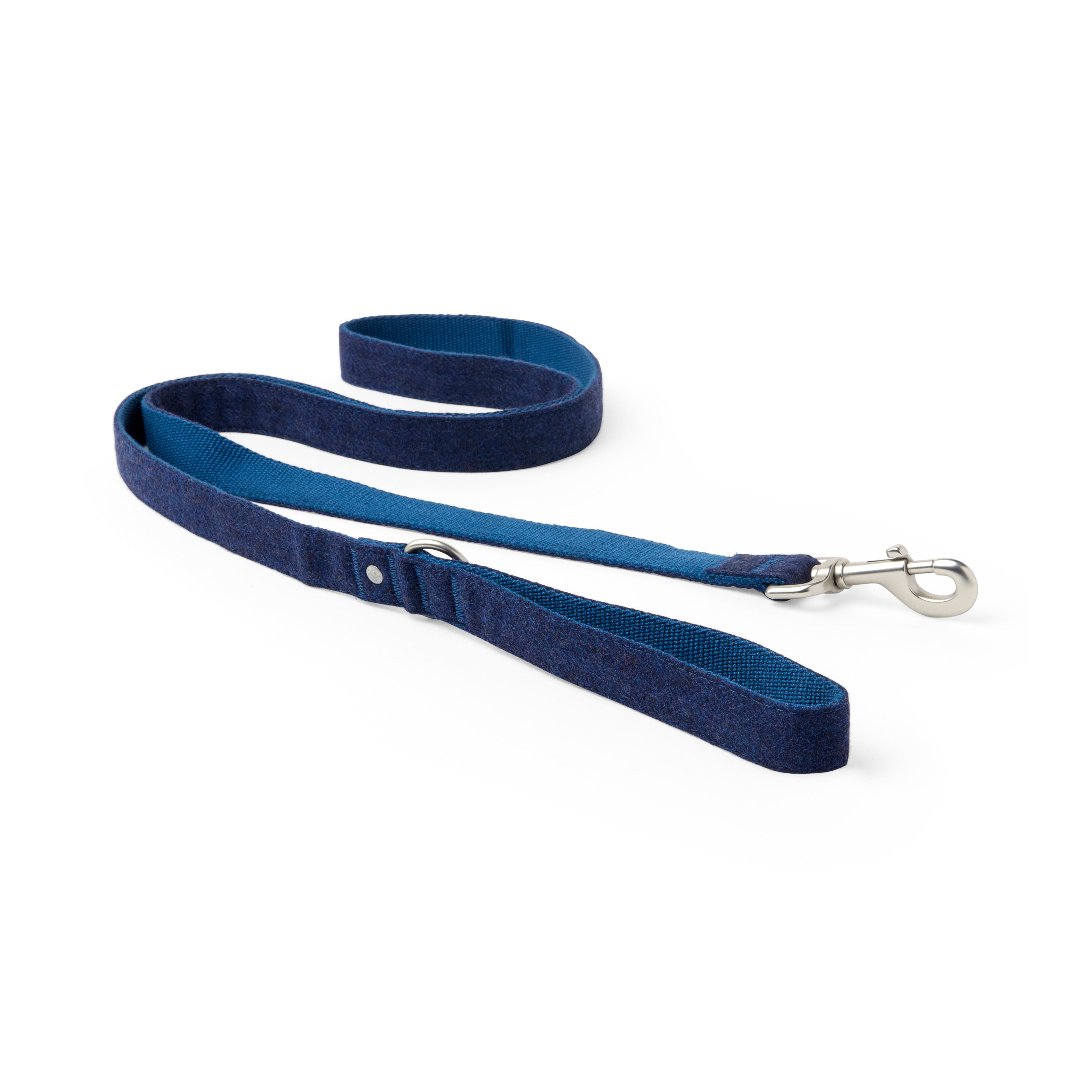 blue tweed dog collar