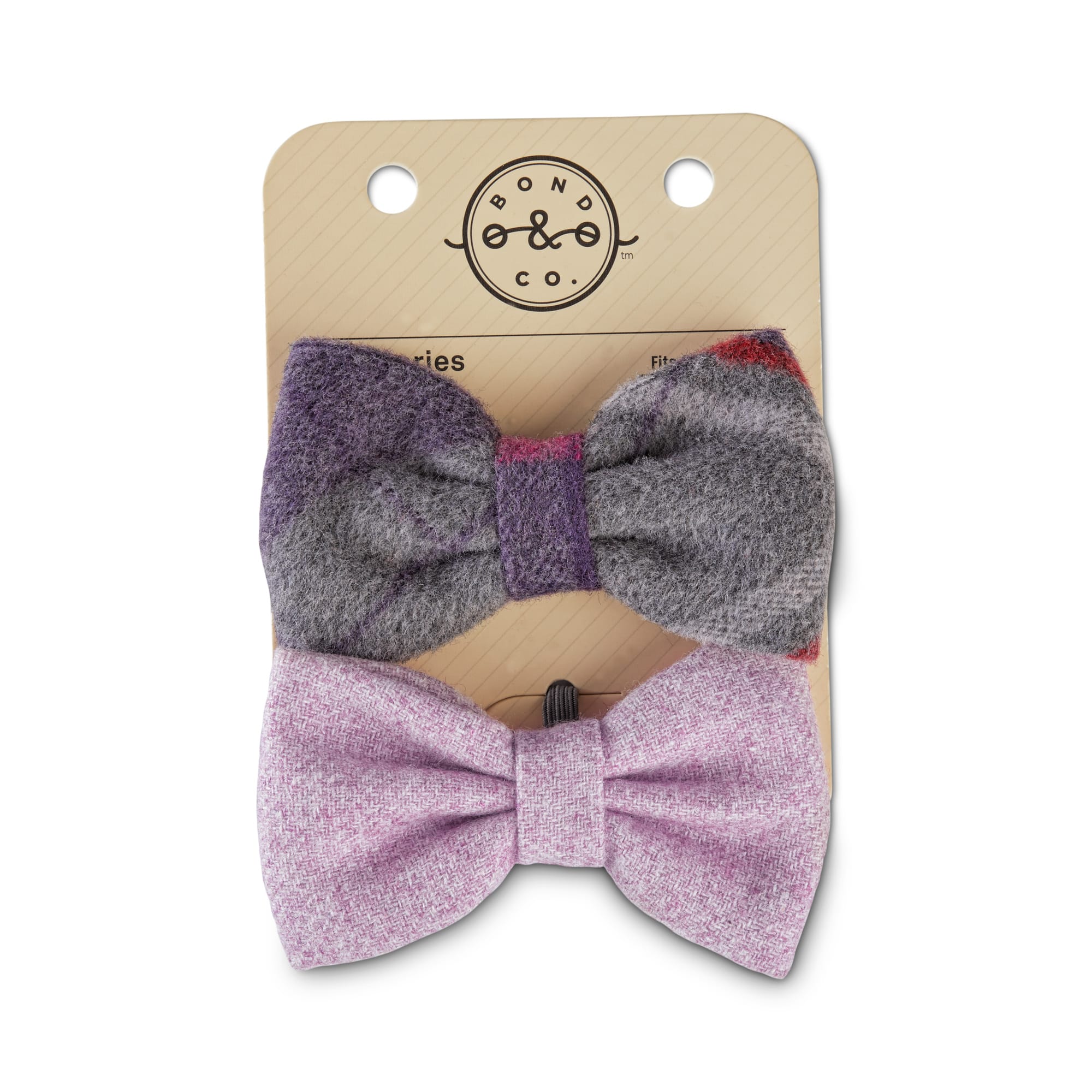 tweed dog bow tie