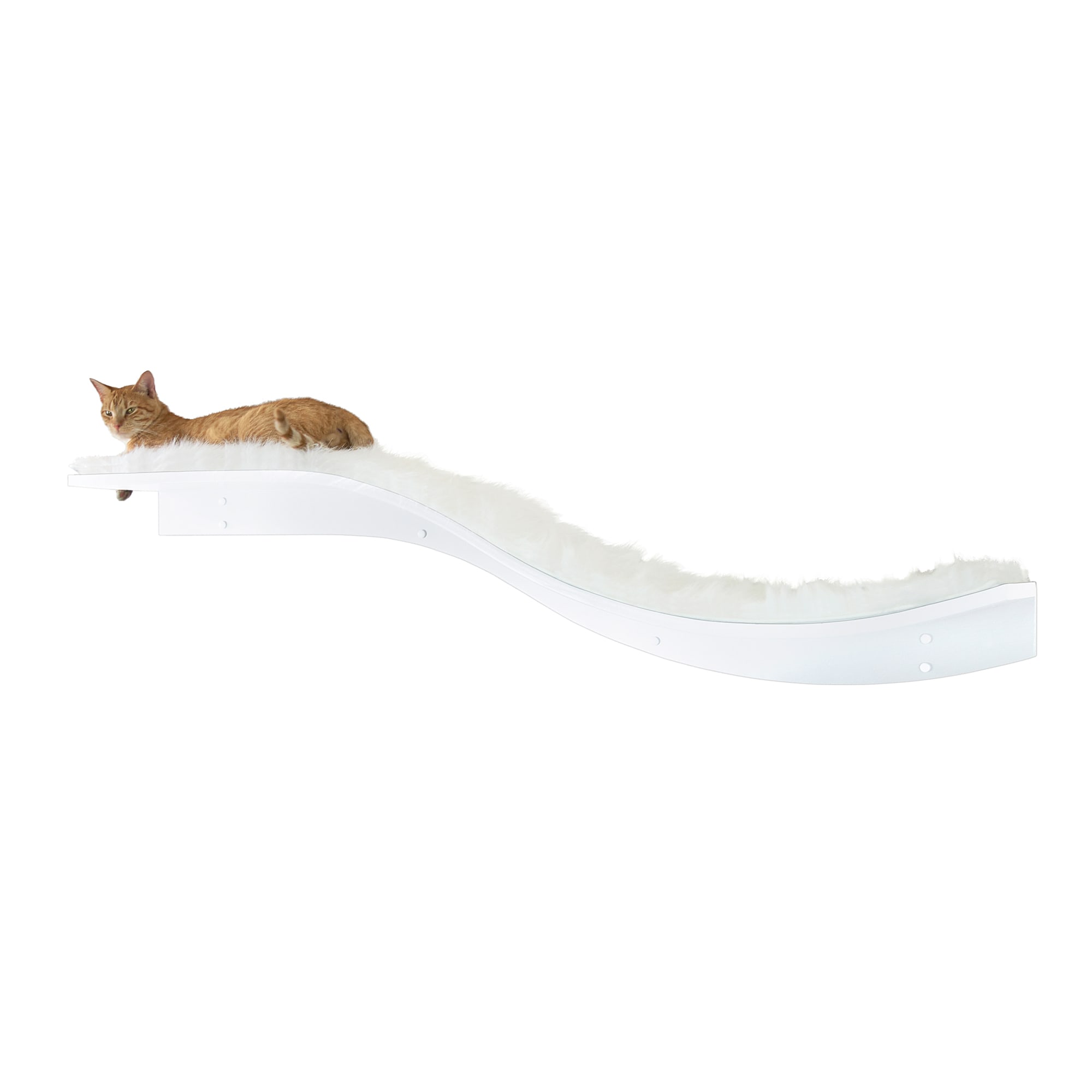 White hot sale cat shelves