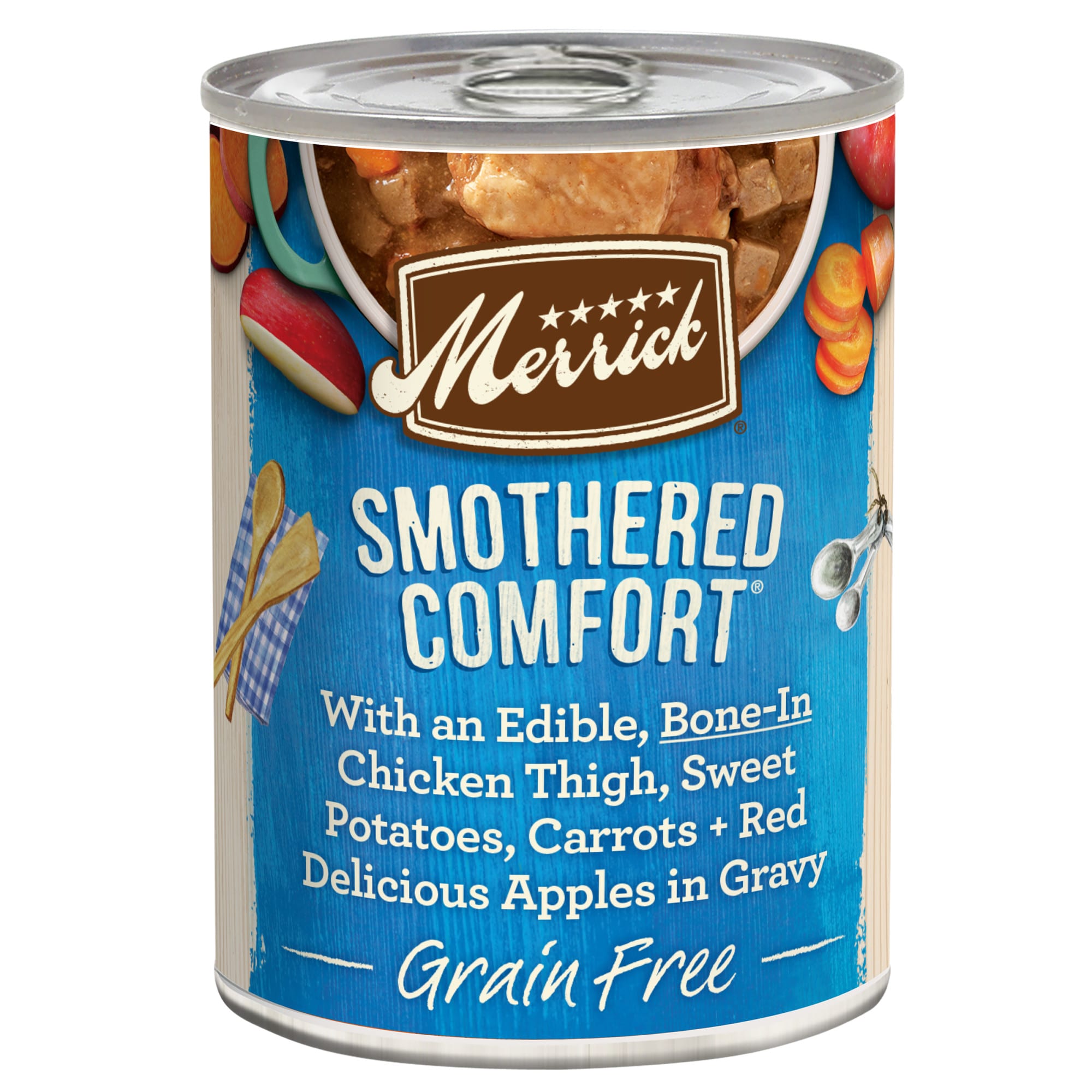 Merrick Grain Free Smothered Comfort Canned Wet Dog Food, 12.7 oz., Case of  12