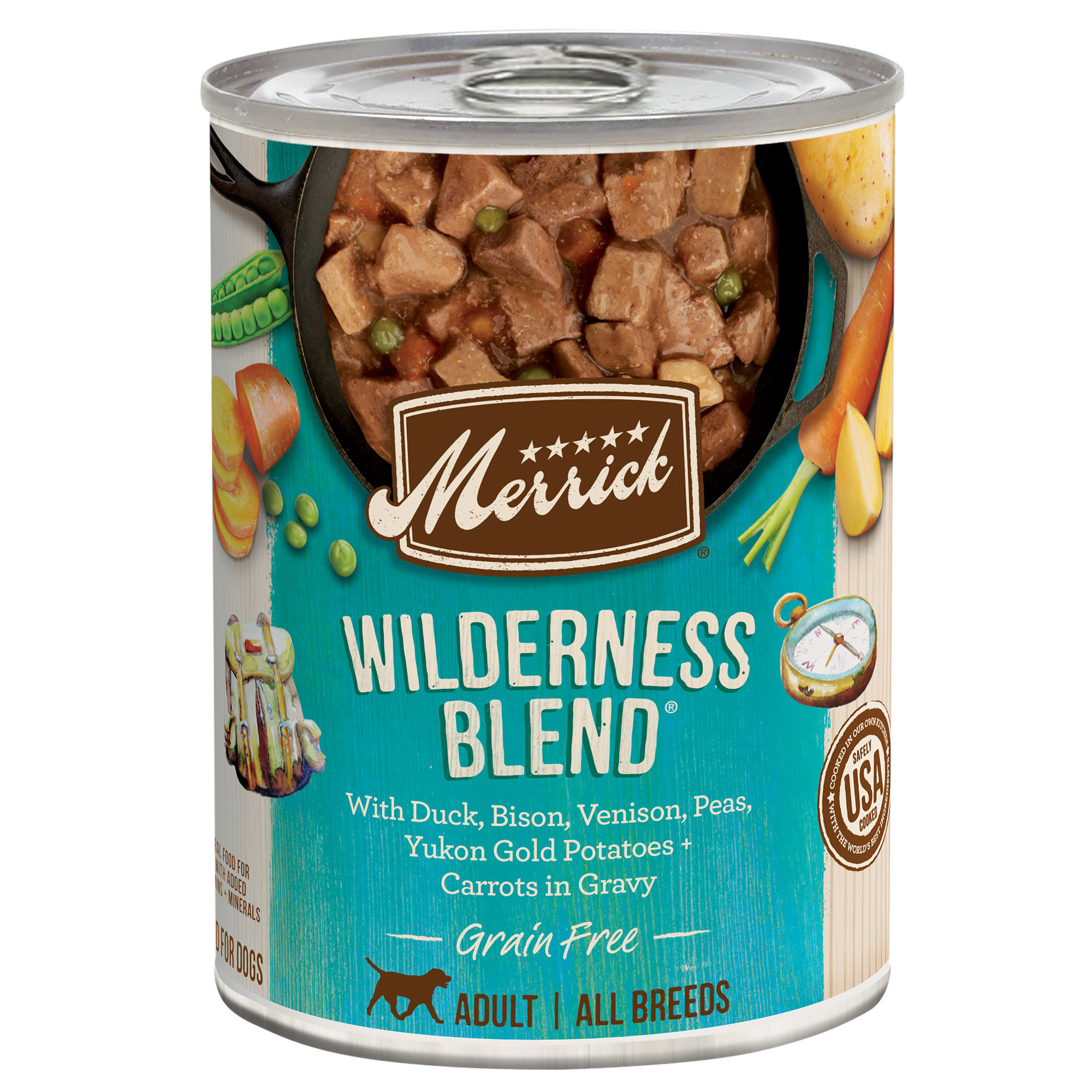 Merrick Grain Free Wilderness Blend Wet Dog Food, 12.7 oz