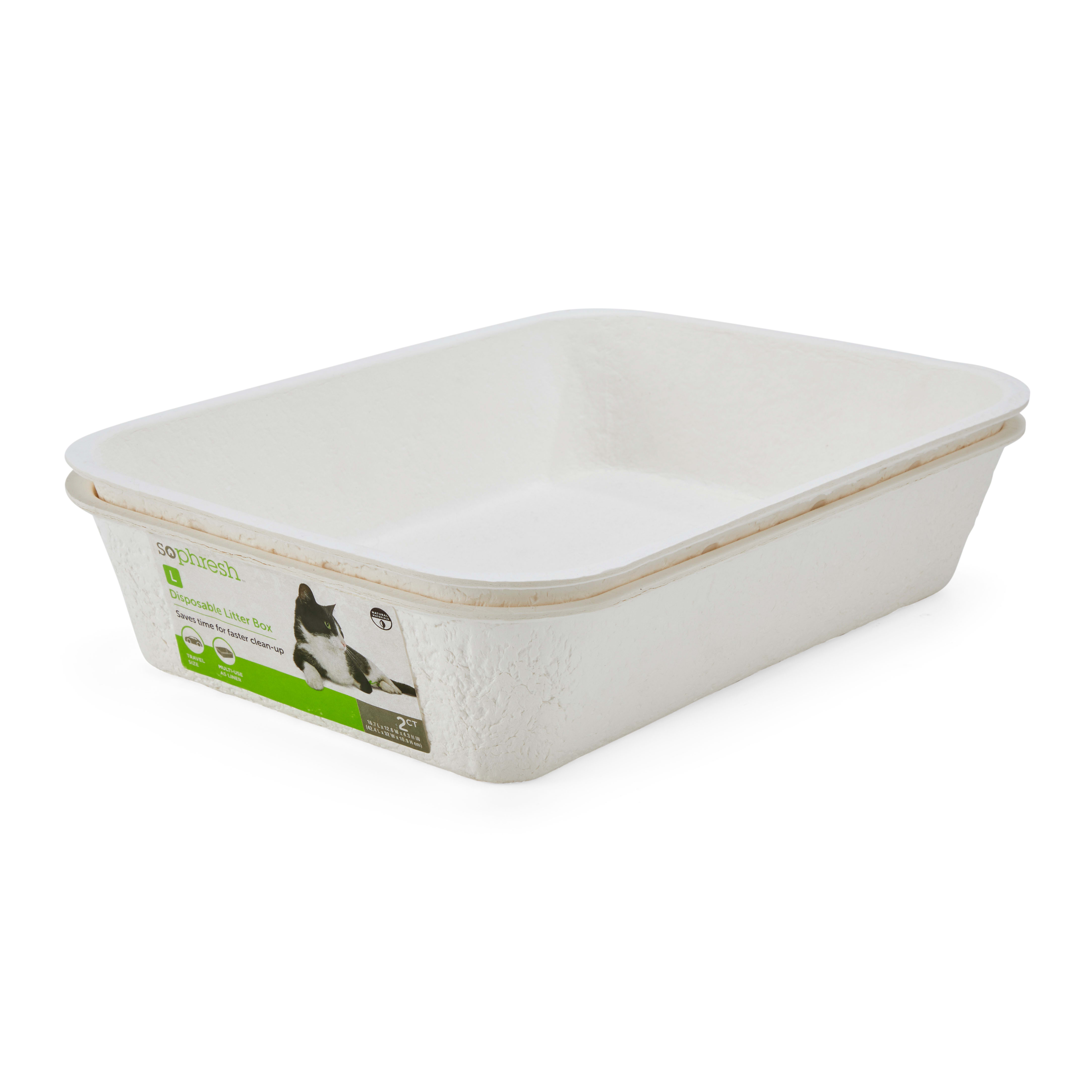 So Phresh Disposable Litter Box Set 16.7 L X 12.6 W X 4.3 H