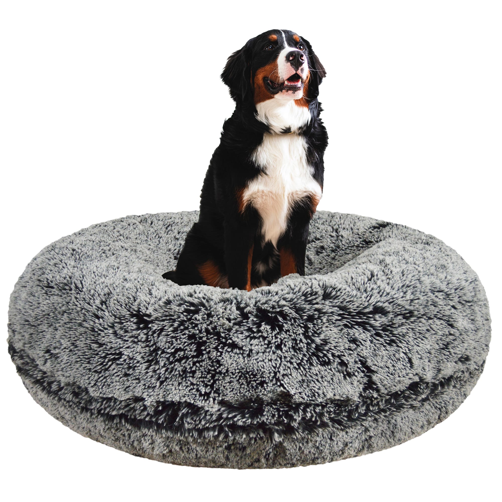 Bessie And Barnie Signature Luxury Extra Plush Faux Fur Bagel Dog Bed