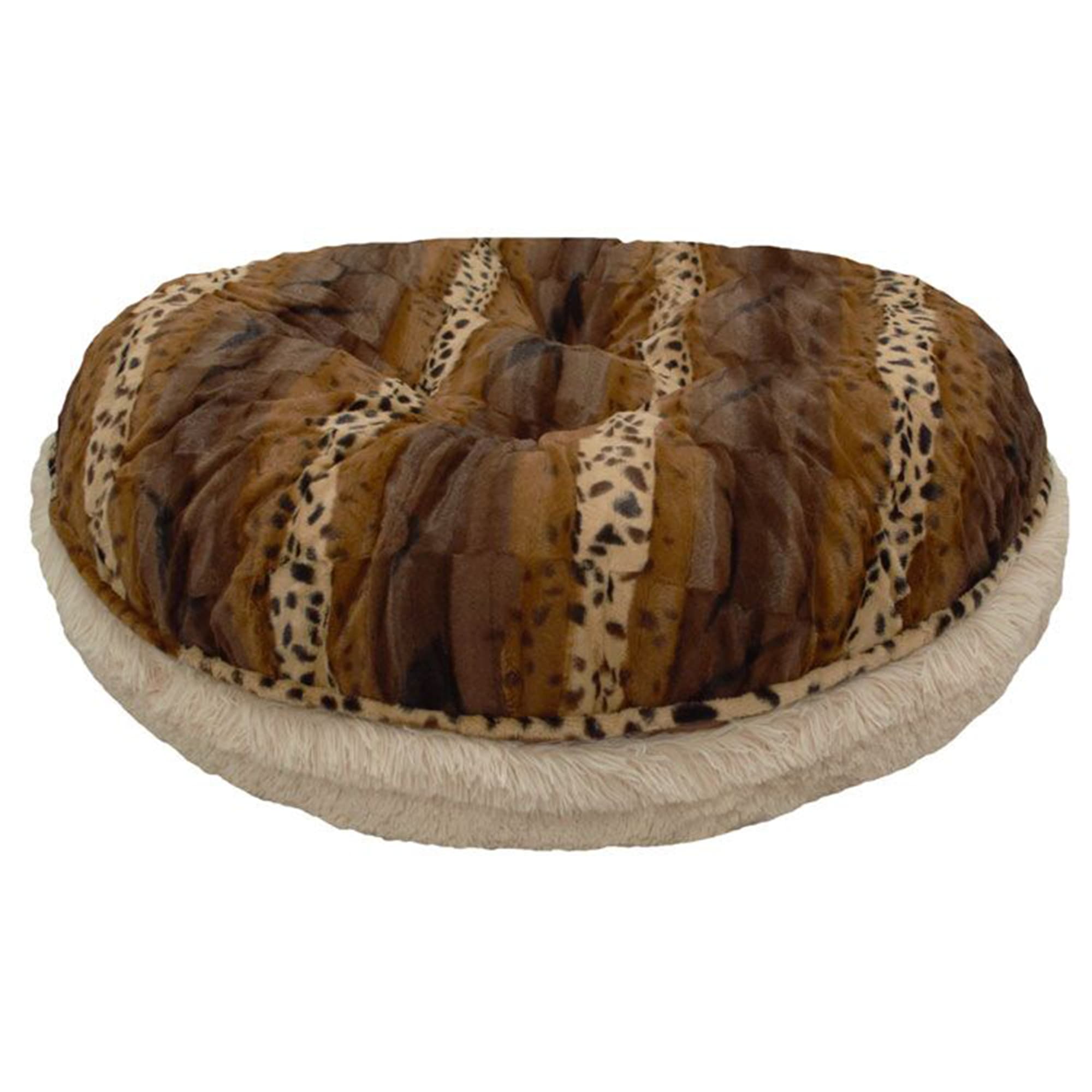 Bessie and Barnie Signature Extra Plush Faux Fur Luxury Bagel Pet