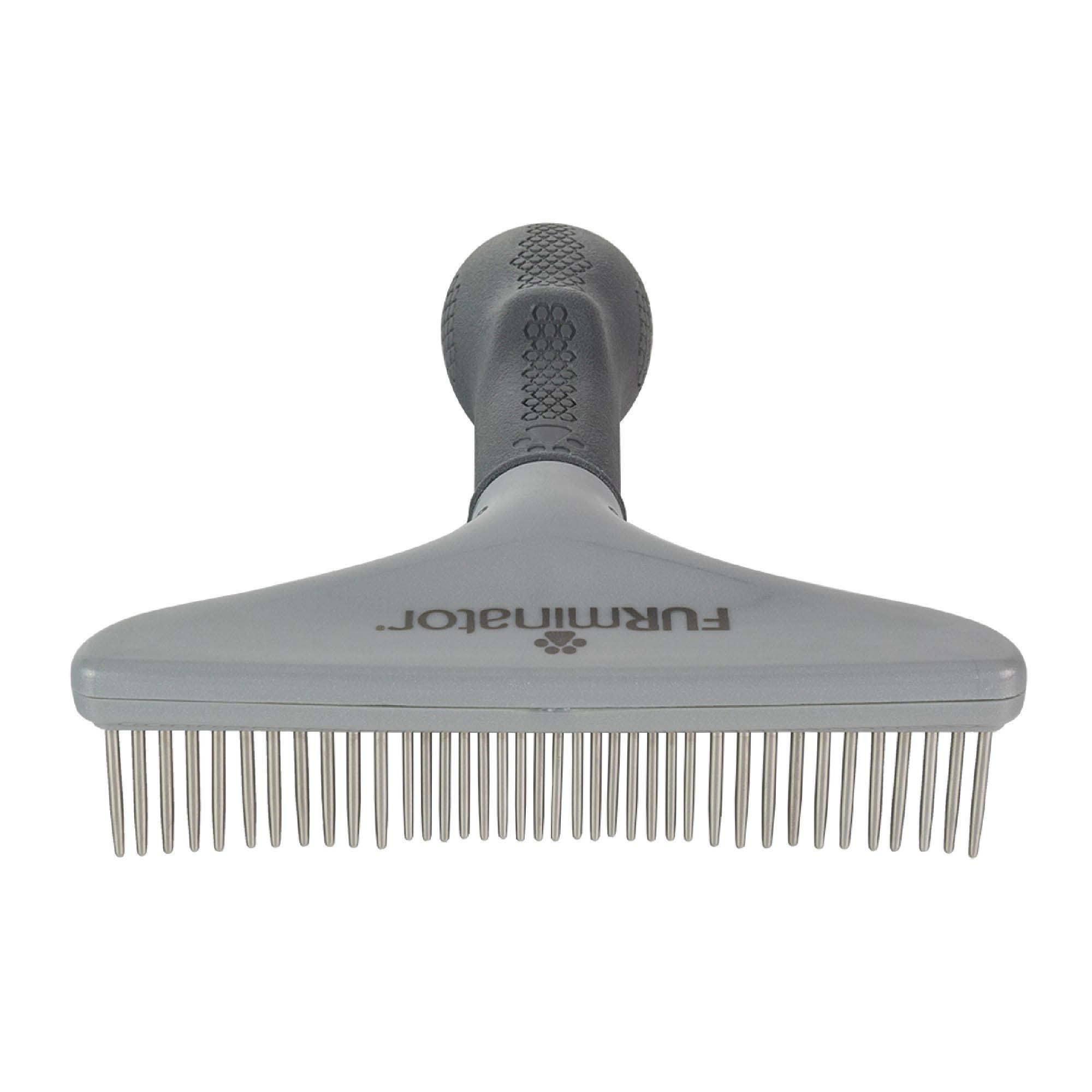 FURminator Dog Grooming Rake for Dense Coats Undercoat Care