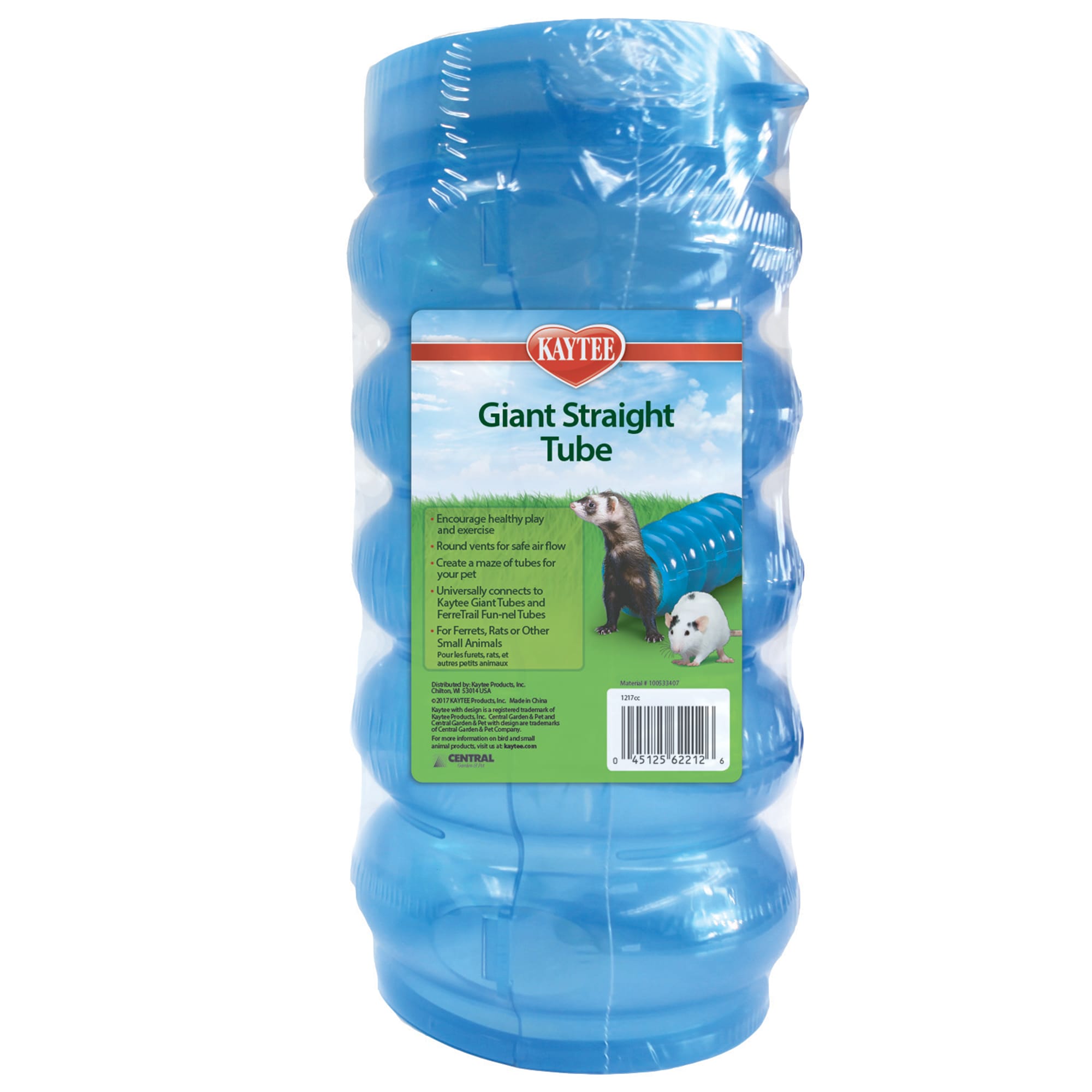 Kaytee Giant Tube for Ferrets Safe Colorful Playtime