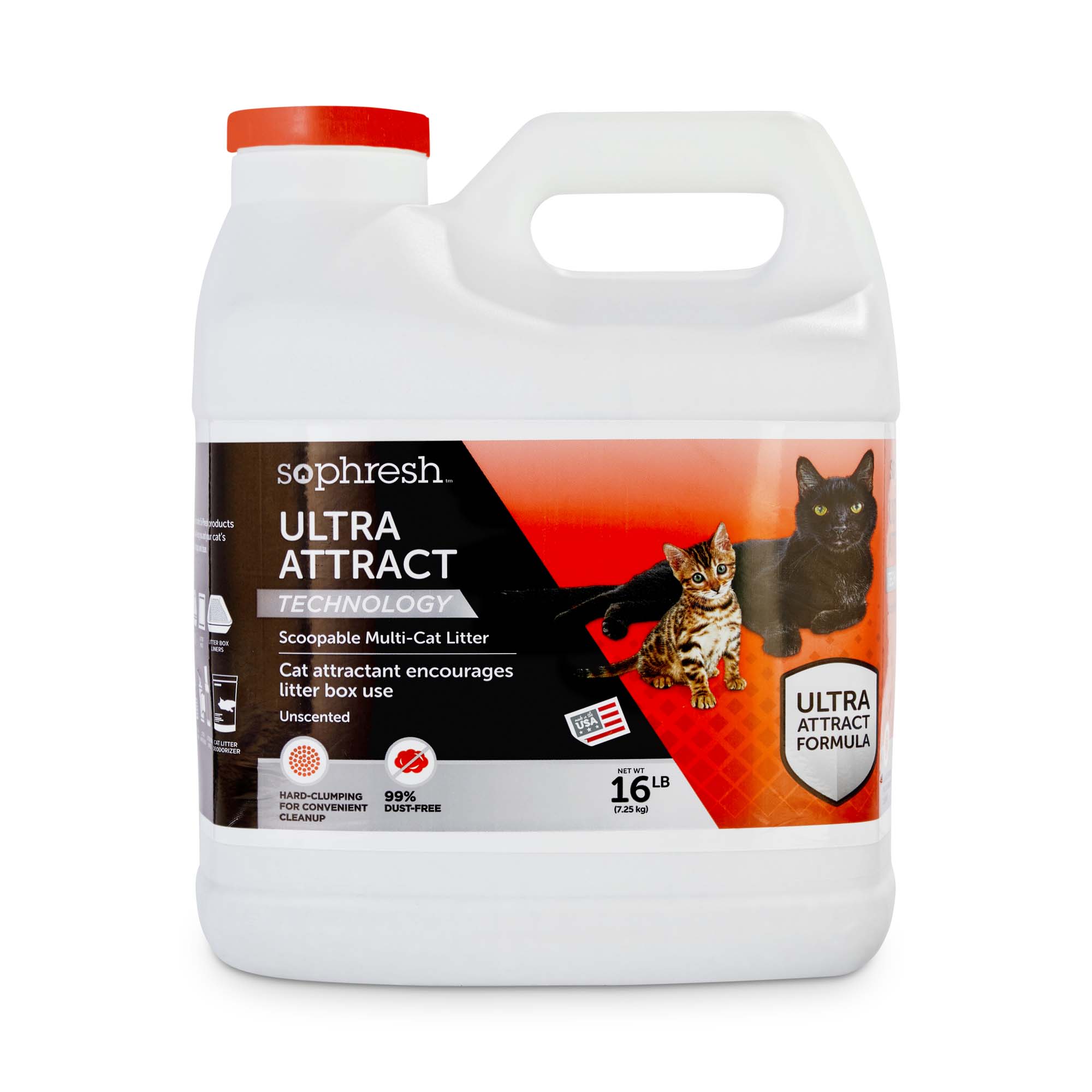 Dust free litter outlet for cats with asthma