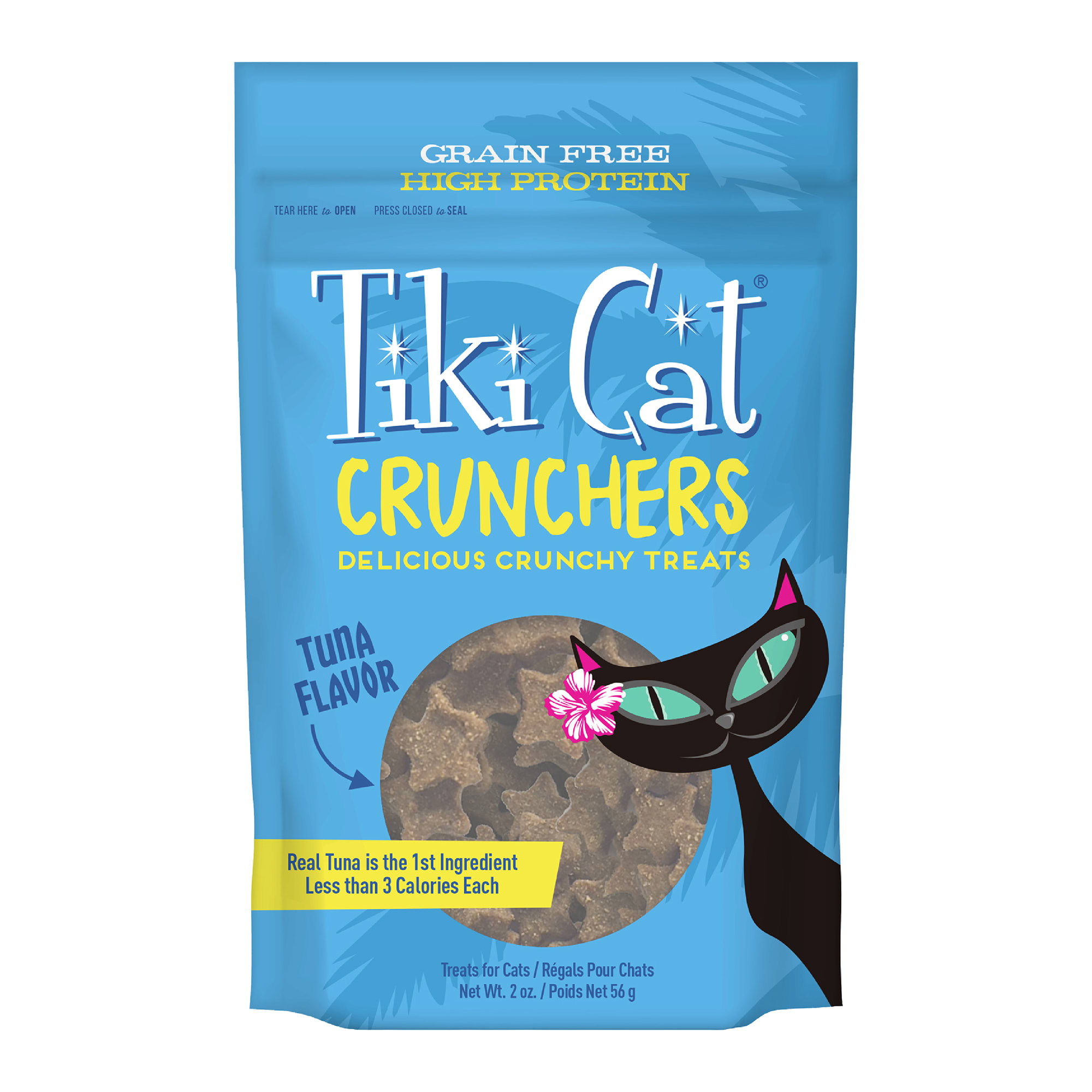 Tiki Cat Crunchy Treats Grain-Free Tuna & Pumpkin for Cats, 2 oz.