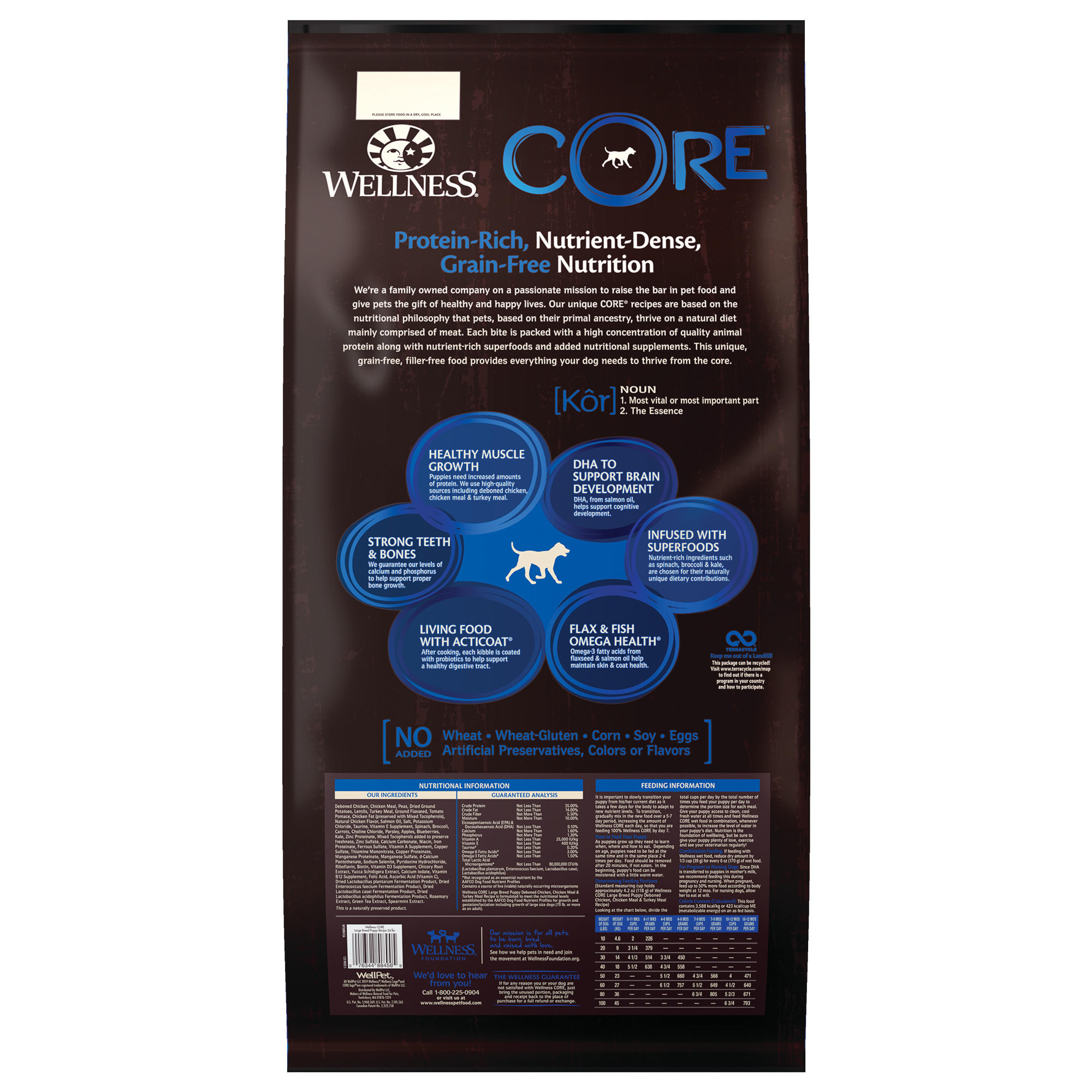 Wellness core large shop breed puppy review