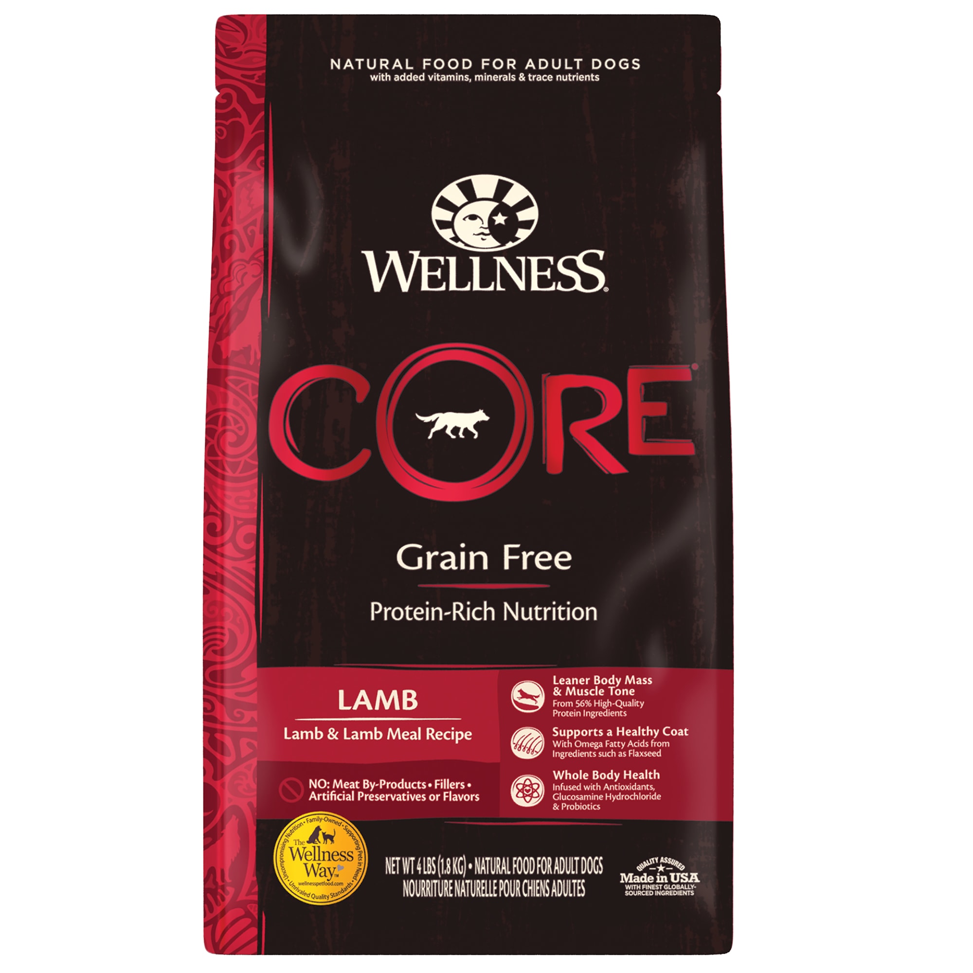 UPC 076344884576 product image for Wellness CORE Lamb Natural Grain Free Dry Dog Food, 4 lbs. | upcitemdb.com