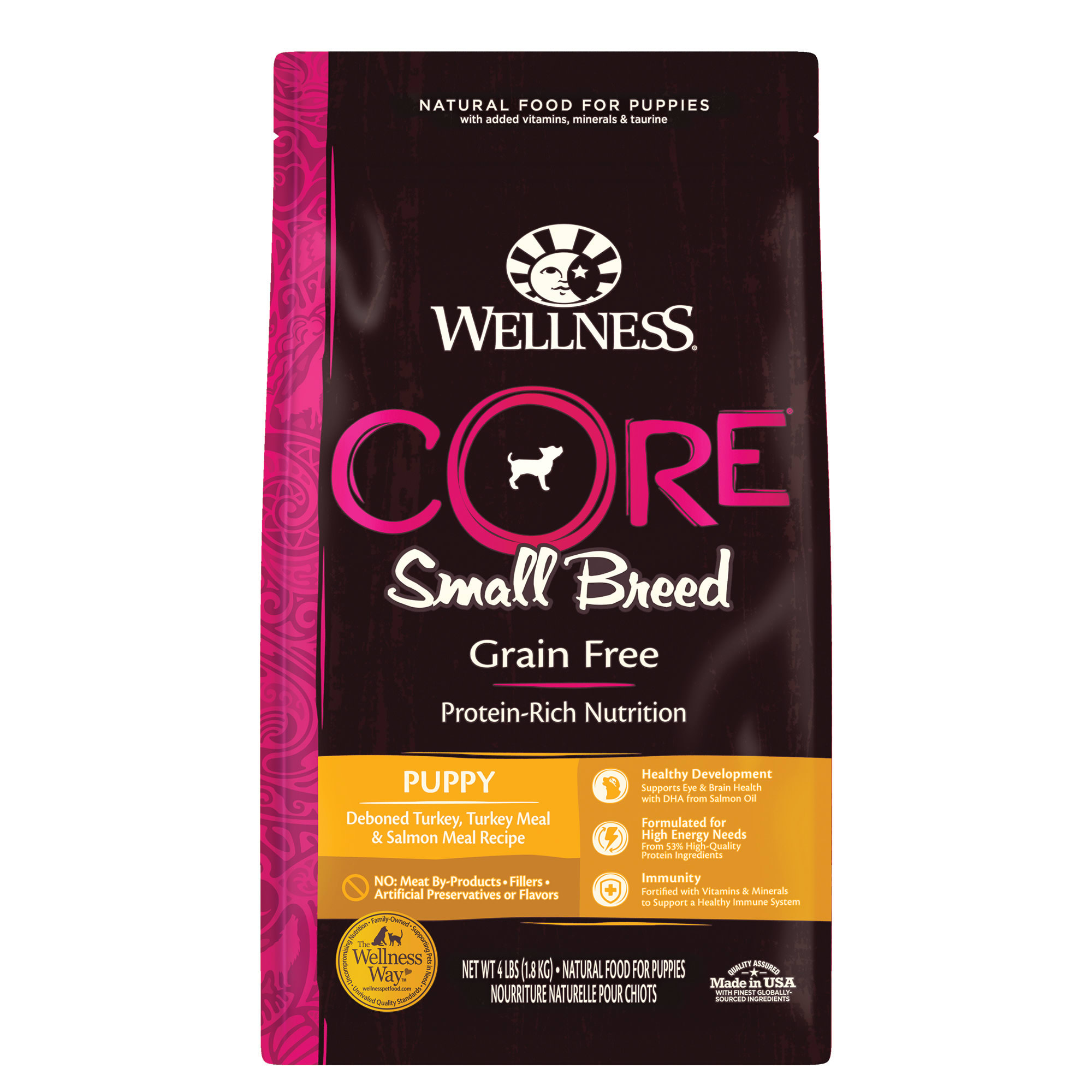 Wellness CORE Natural Grain Free Small Breed Dry Puppy Food, 4 lbs. | Petco 