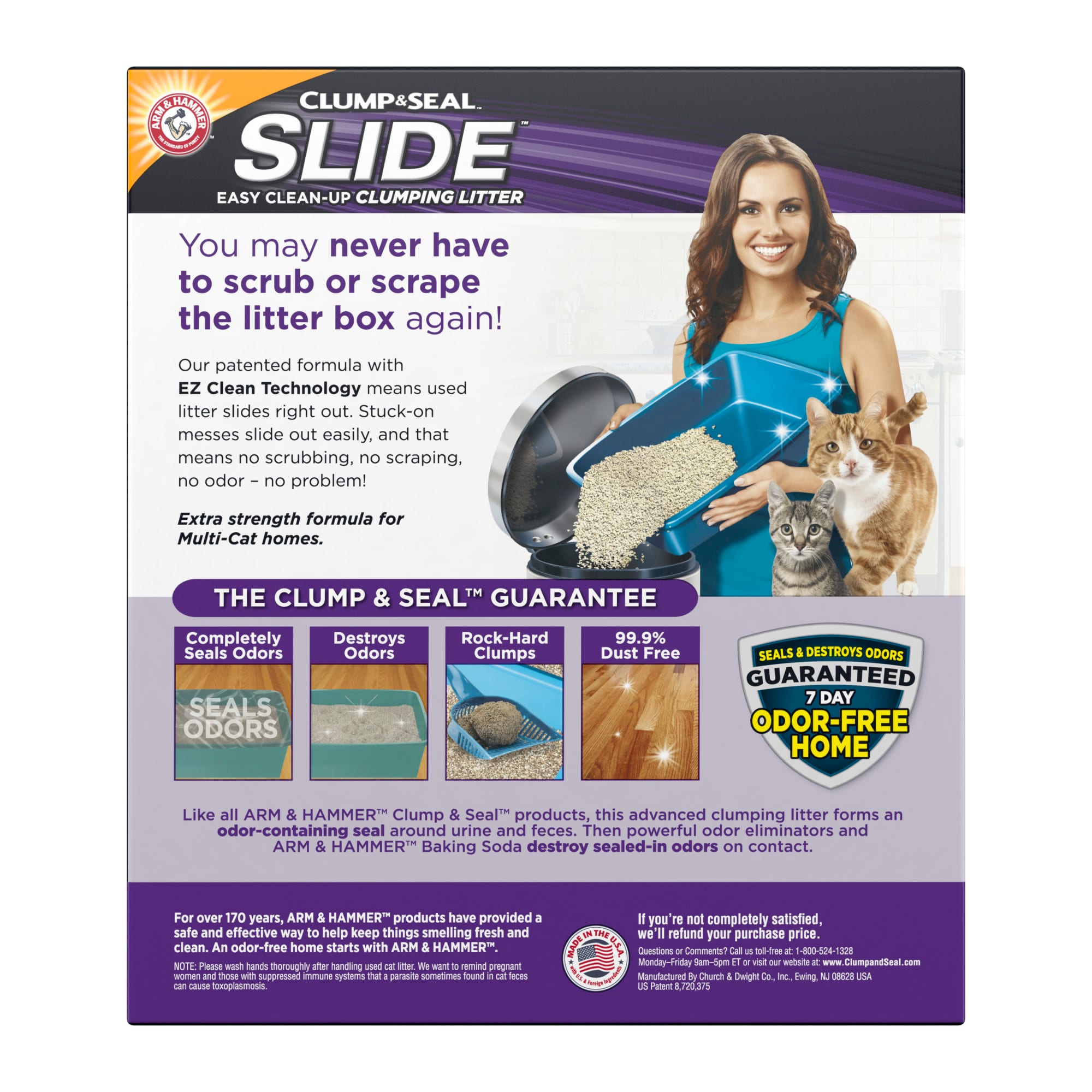 Arm Hammer Clump Seal Slide Multi Cat Clumping Litter 38 lbs. Petco